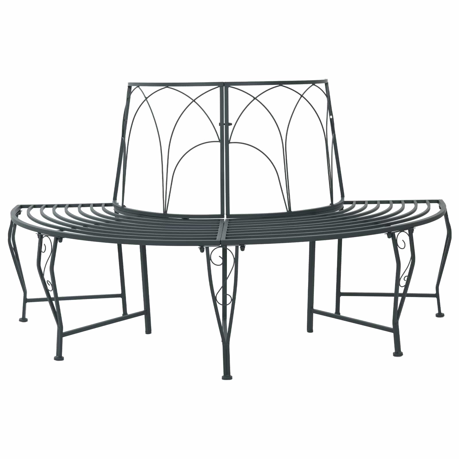 Klupa pod drvetom 4-Broj sjedala 160 x 80 x 89 cm Čelik