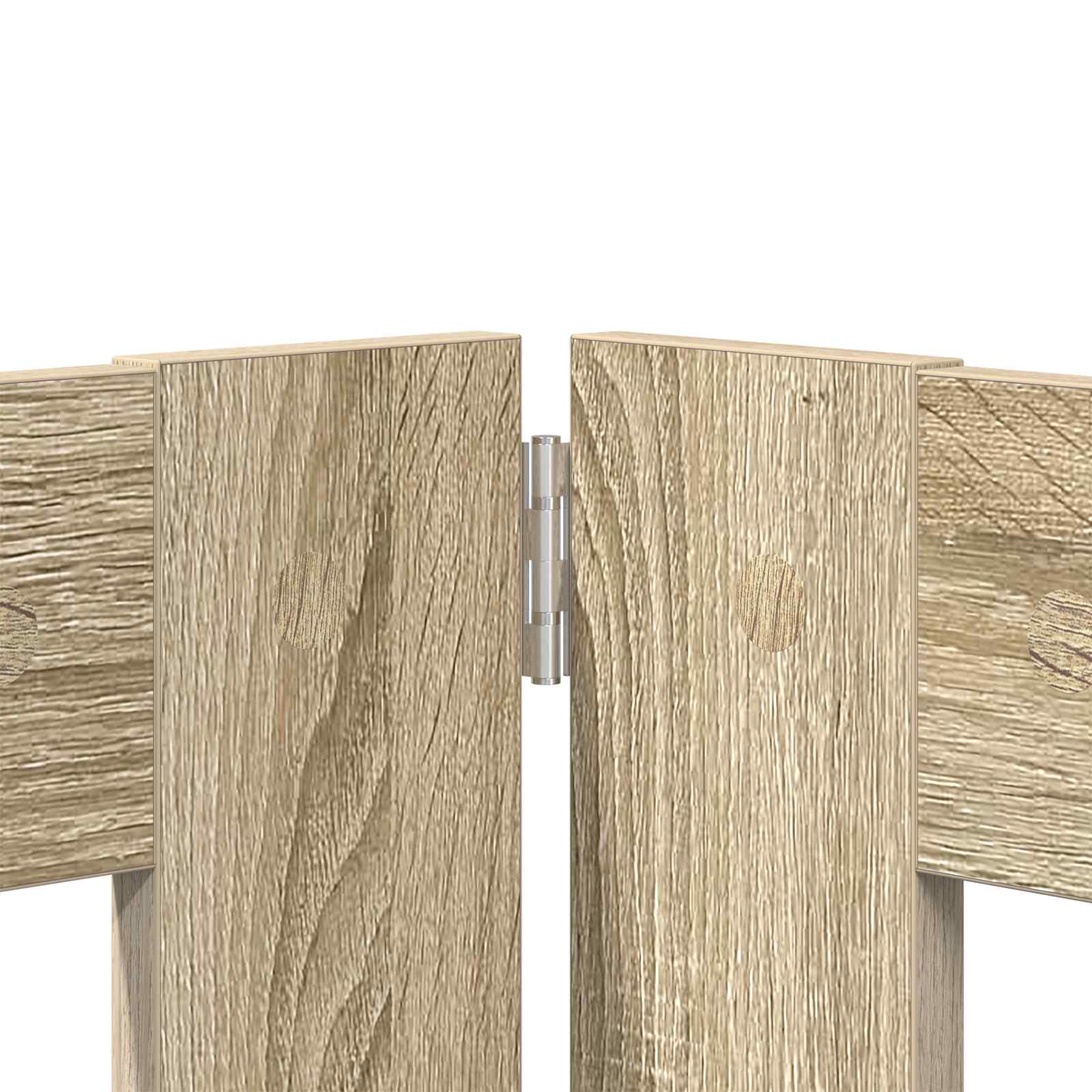 Vrata za pse s postoljem 6 pcs Hrast sonoma 60 x 60 cm