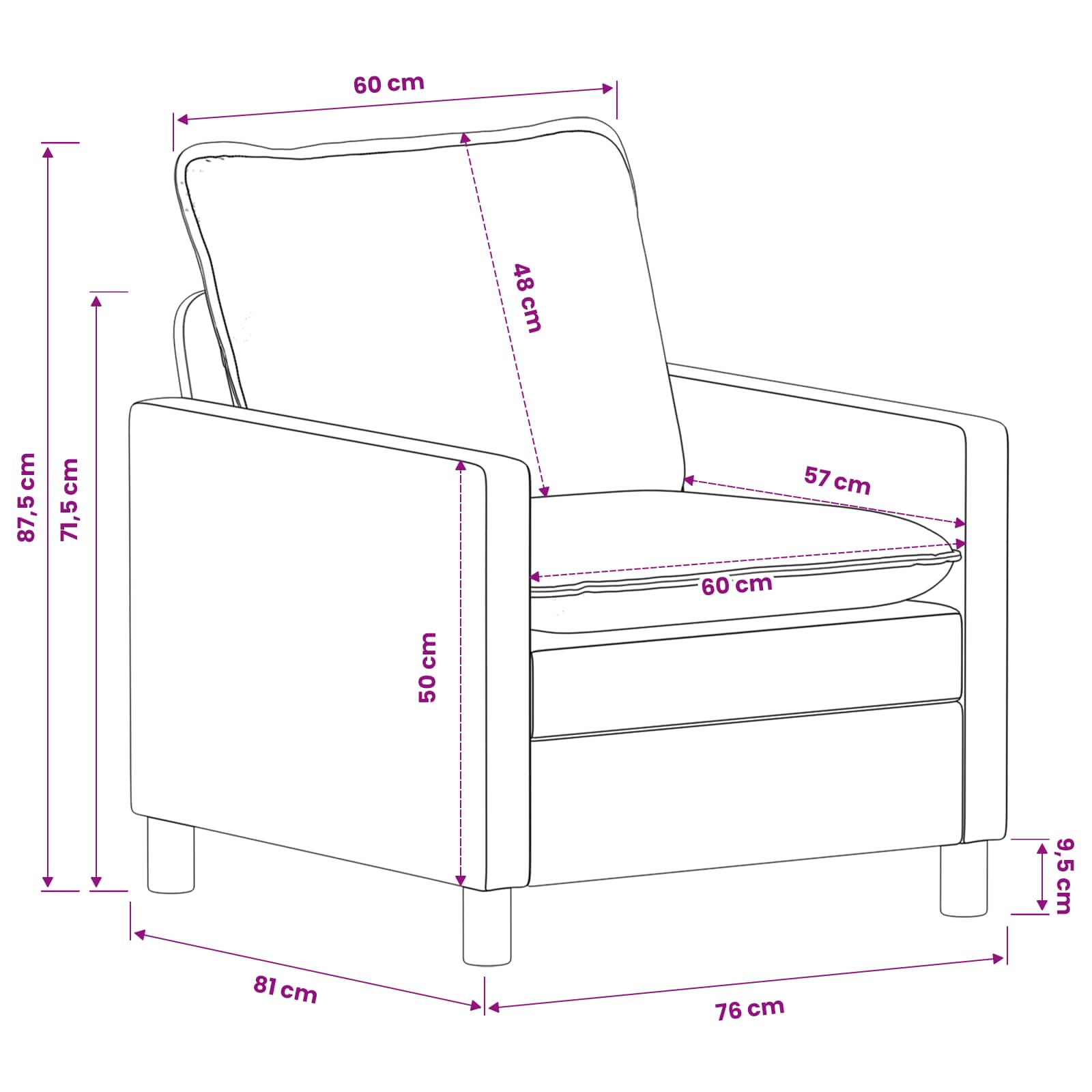 Set sofe 2 pcs Svjetlosiva Poliester