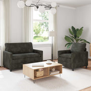 Set sofe 2 pcs Antracit Poliester