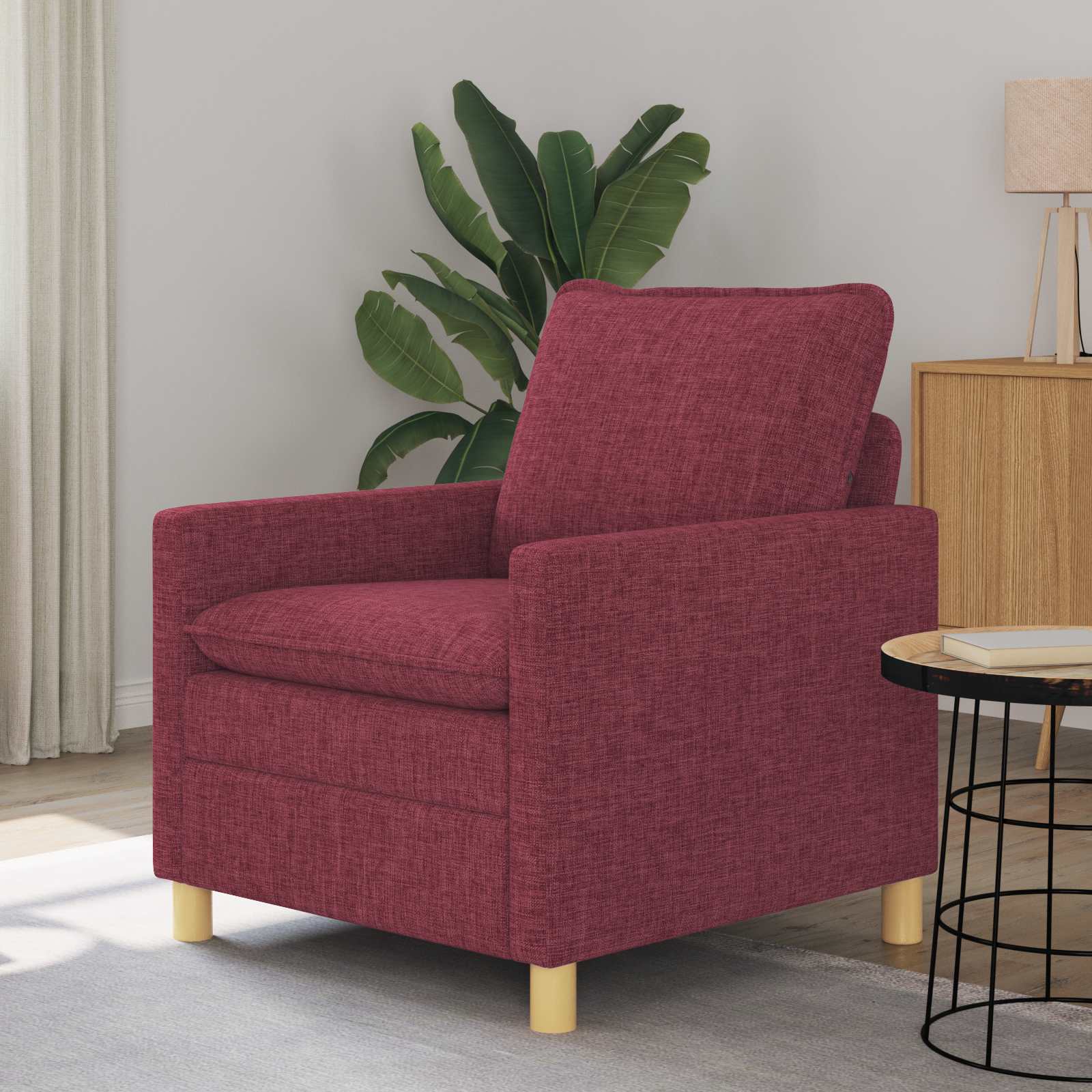 Sofa Vinska crvena 76 x 81 x 87,5 cm Tkanina