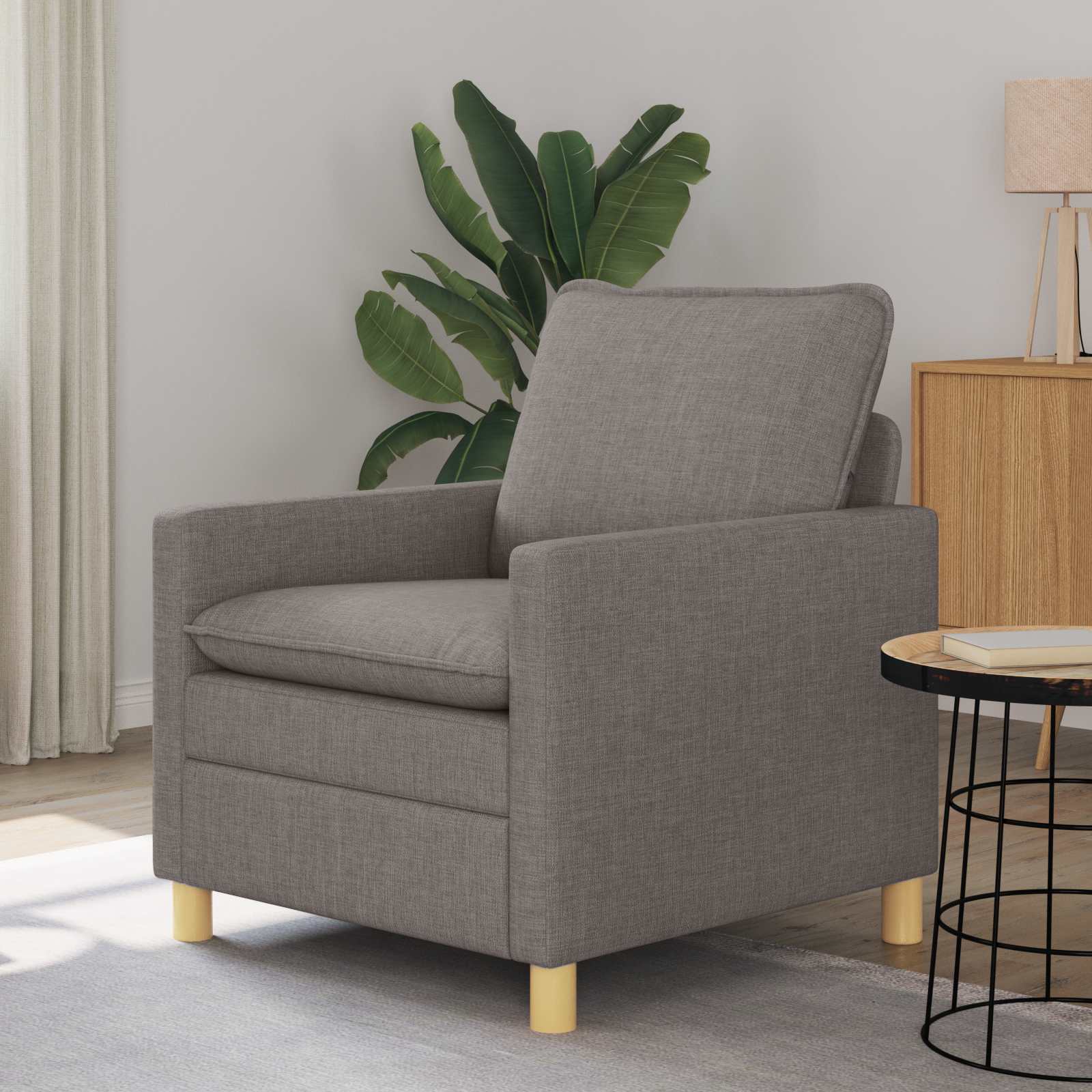 Sofa Sivosmeđa 76 x 81 x 87,5 cm Tkanina