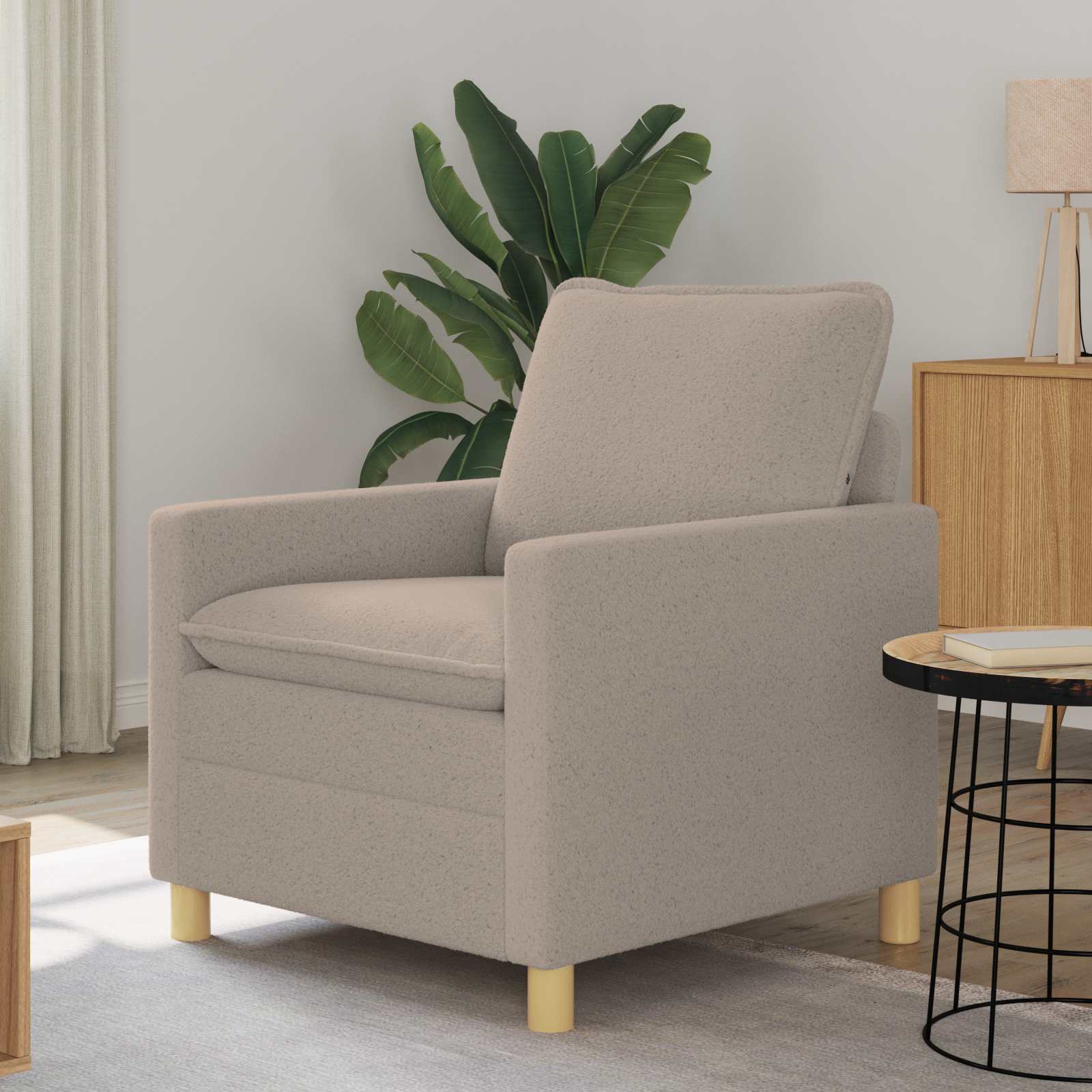 Sofa Svjetlosiva 76 x 81 x 87,5 cm Tkanina