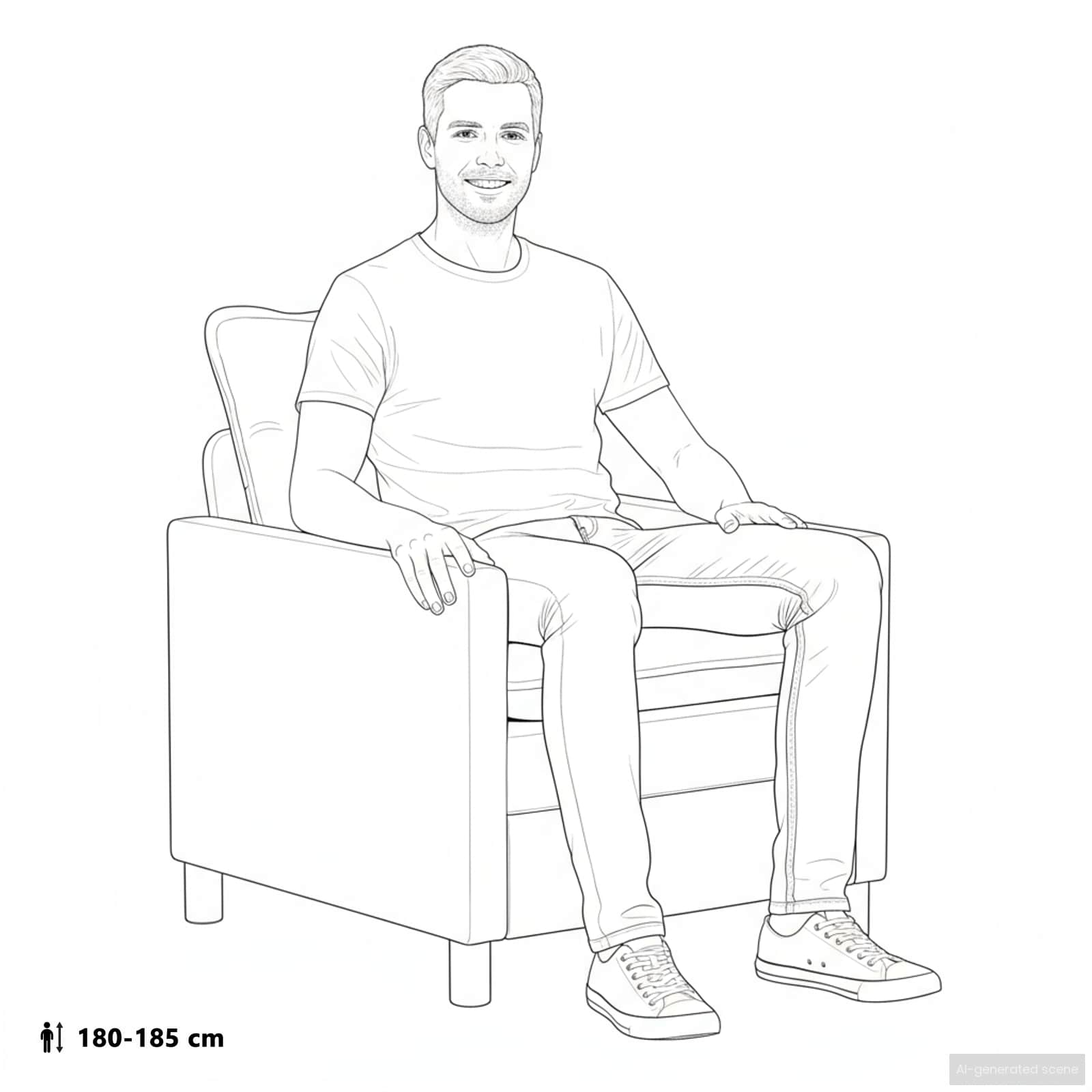 Sofa Bež 76 x 81 x 87,5 cm Tkanina