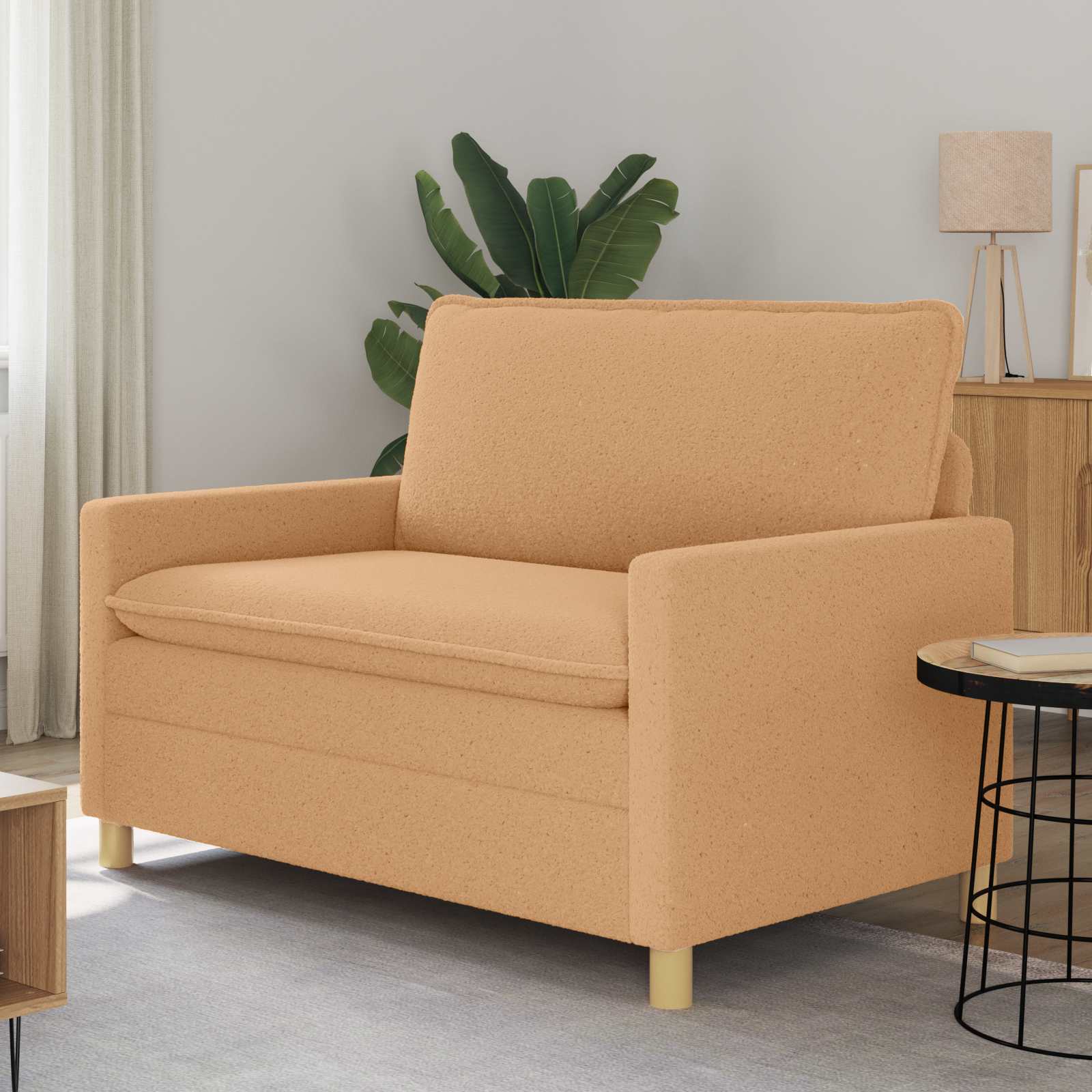 Sofa Bež 126 x 81 x 87,5 cm Tkanina