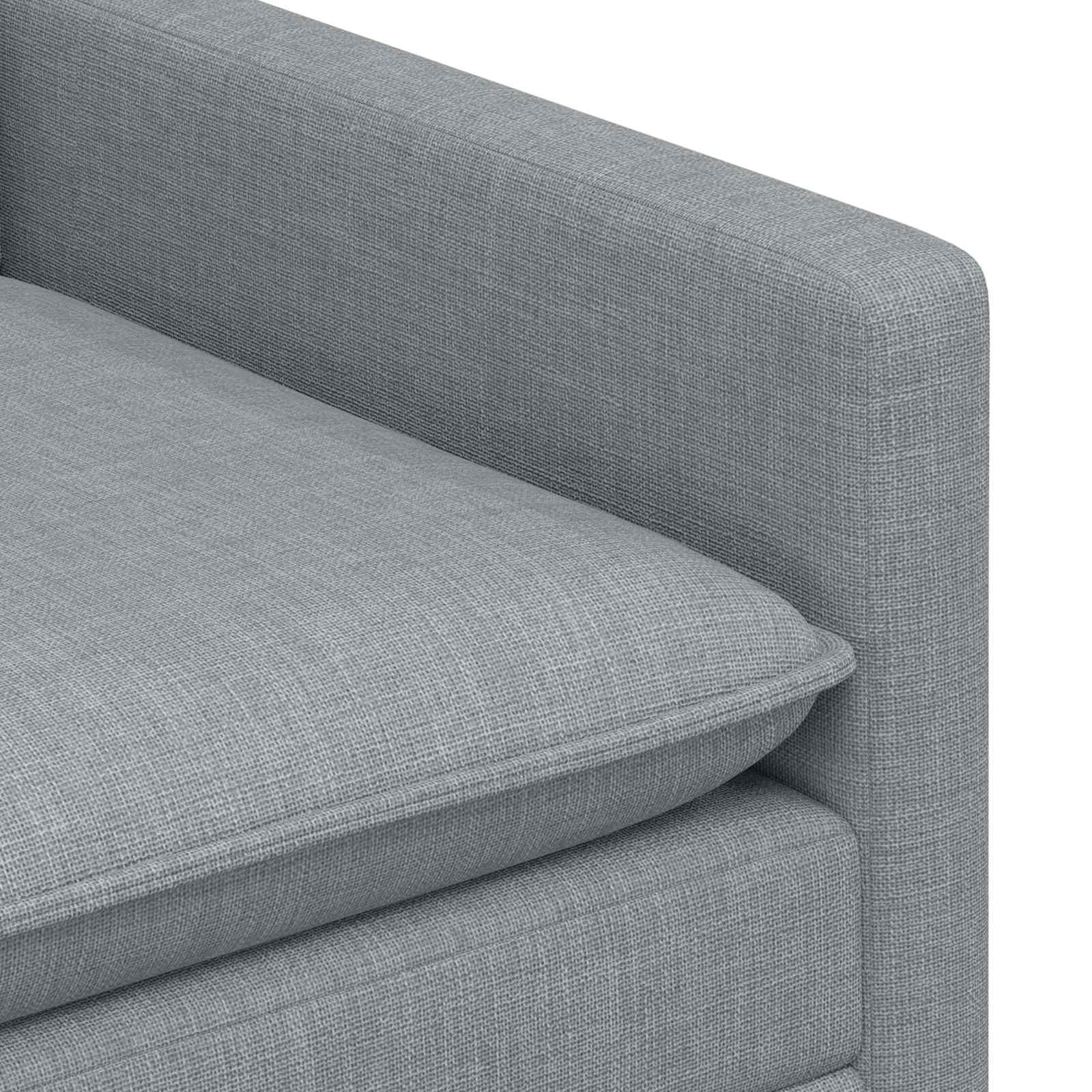 Sofa Svjetlosiva 196 x 81 x 87,5 cm Tkanina