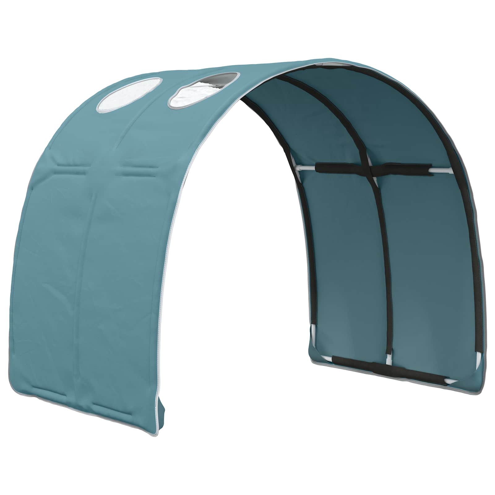 Tunis za krevet 2 pcs Svjetloplava 211 x 67.5 x 2 cm Poliester
