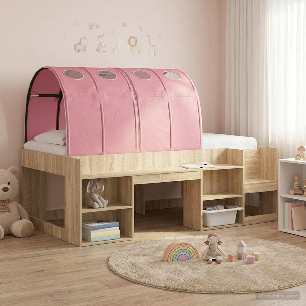 Tunis za krevet 2 pcs Ružičasta 211 x 67.5 x 2 cm Poliester