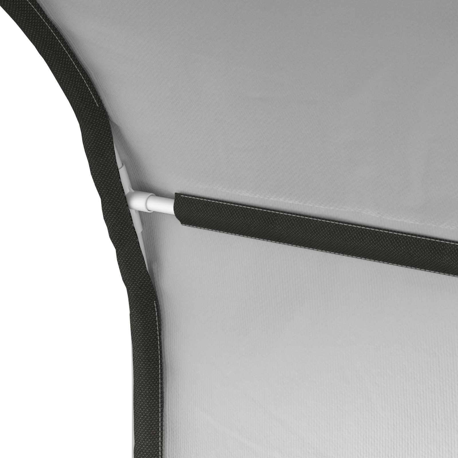 Tunis za krevet 2 pcs Bijela 211 x 67.5 x 2 cm Poliester