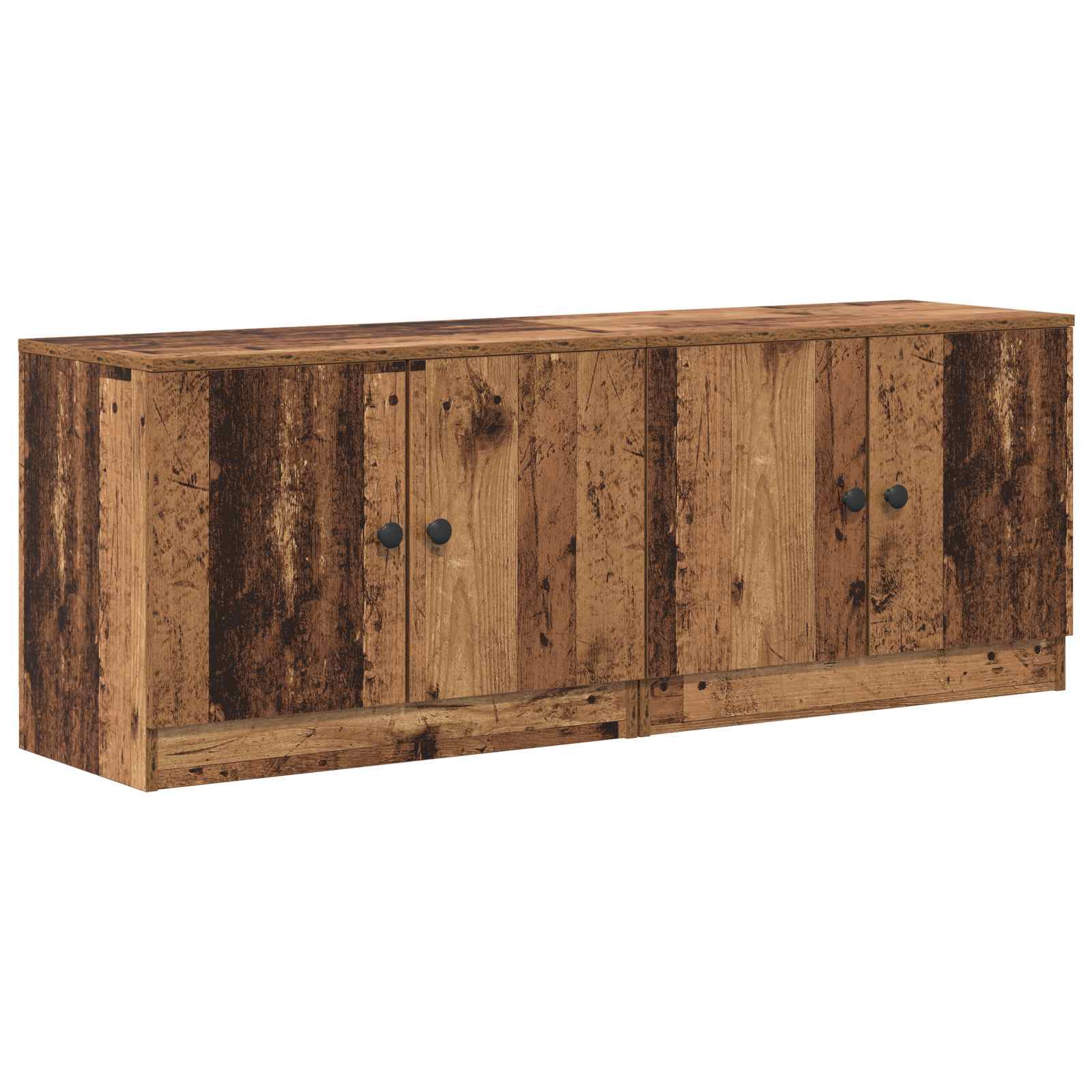 Ormarić za krevet s pohranom 2 pcs Staro drvo 66 x 35 x 48 cm