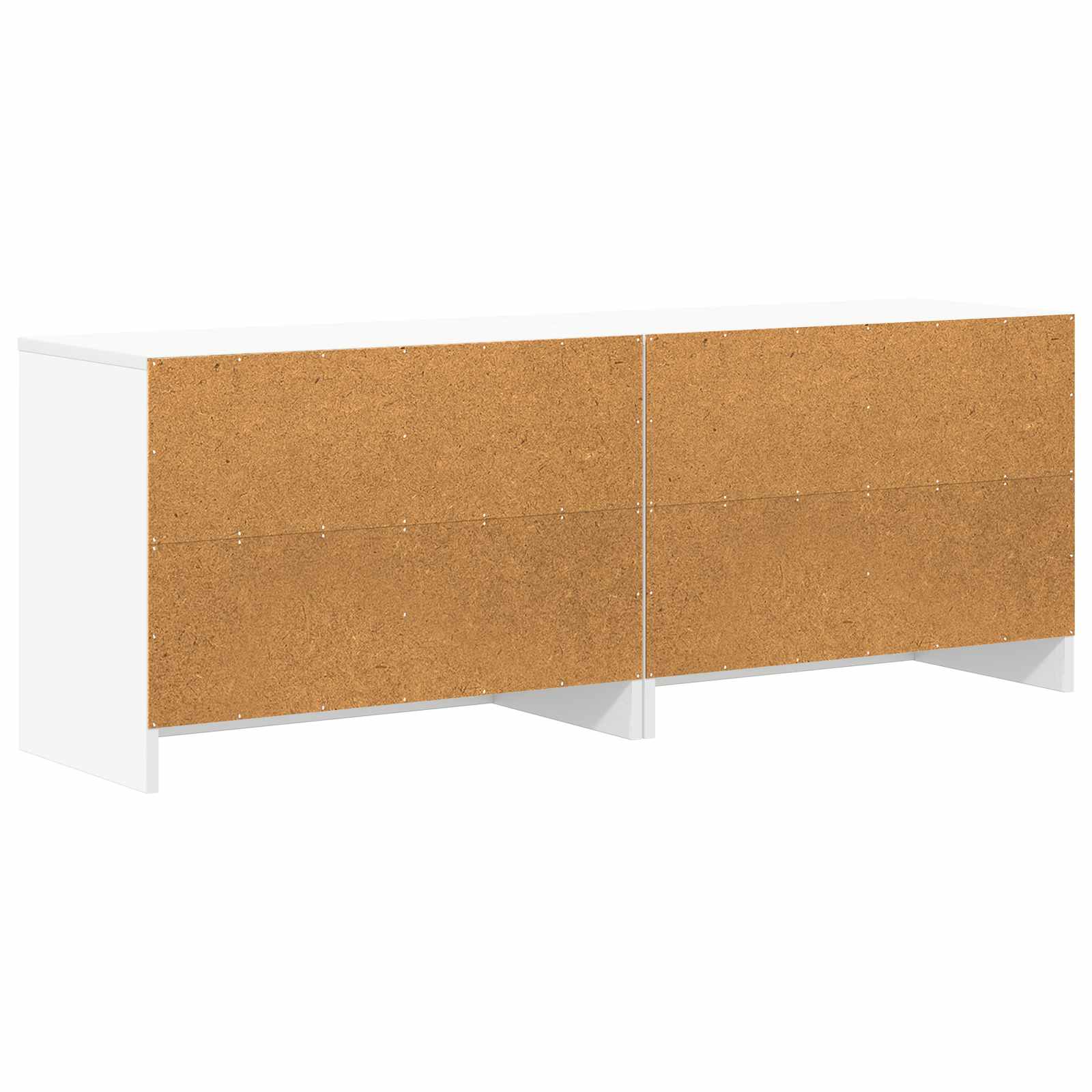 Ormarić za krevet s policom 2 pcs Bijela 66 x 33 x 48 cm