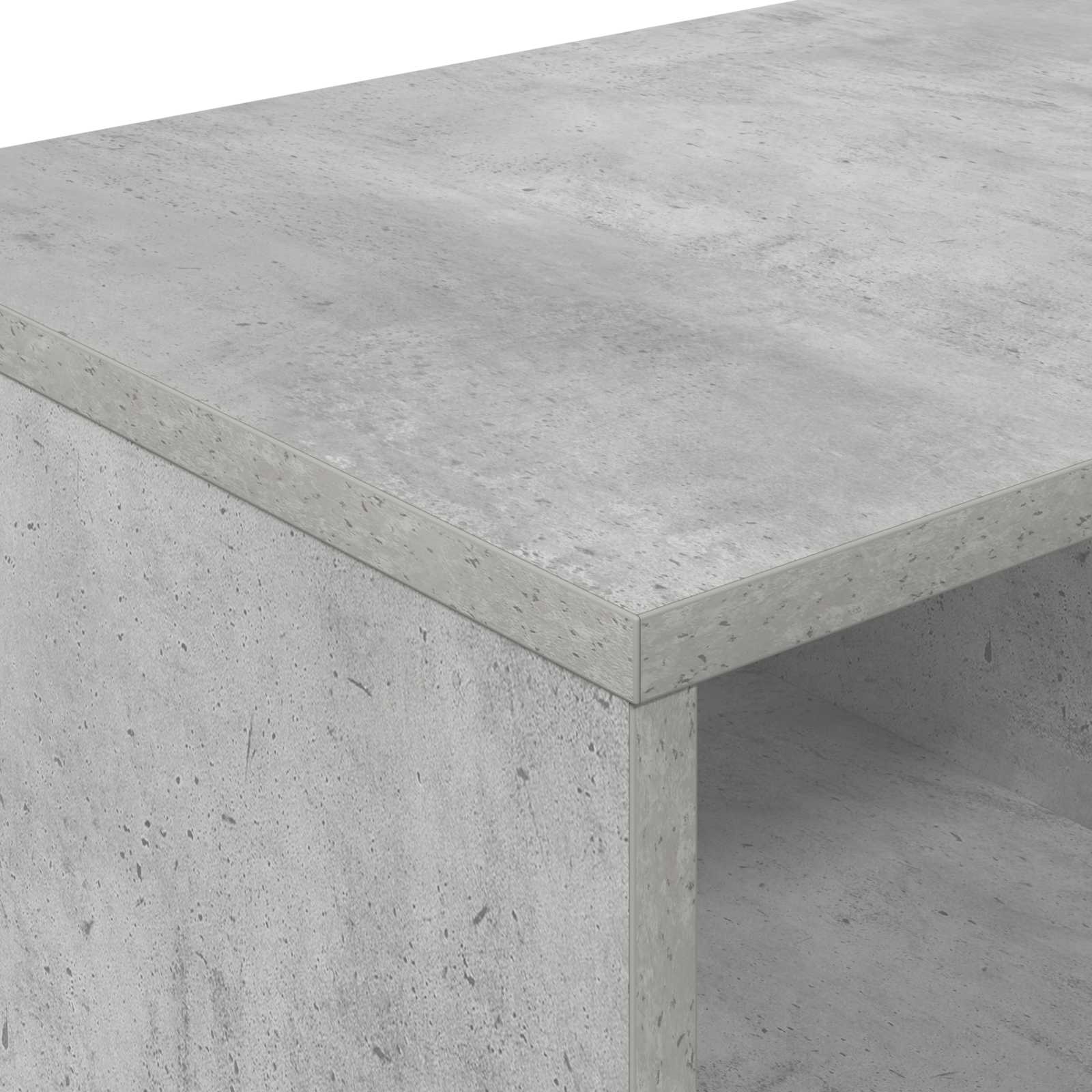 Ormarić za krevet s policom 2 pcs Betonska siva 66 x 33 x 48 cm