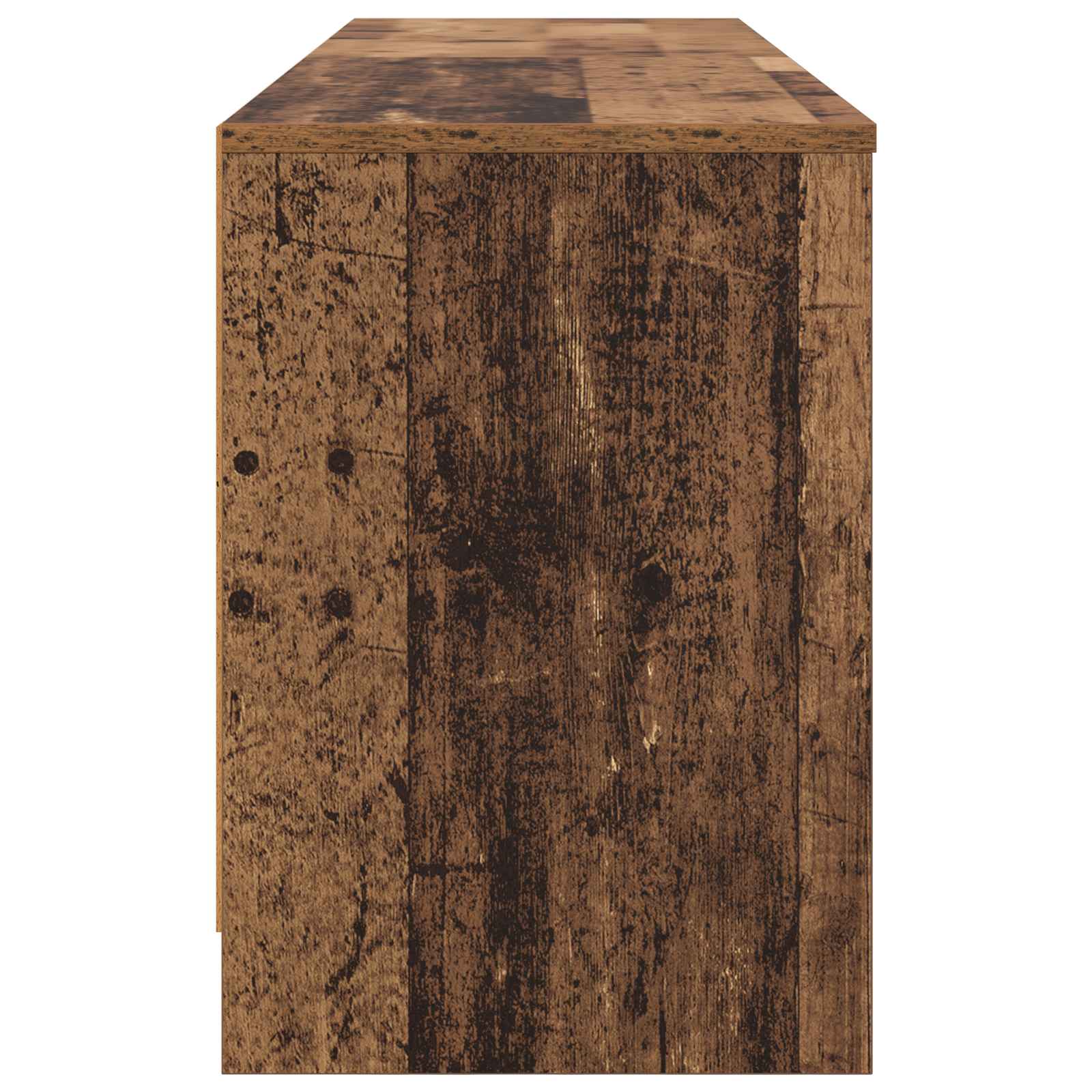 Ormarić za krevet s policom 2 pcs Staro drvo 66 x 33 x 48 cm