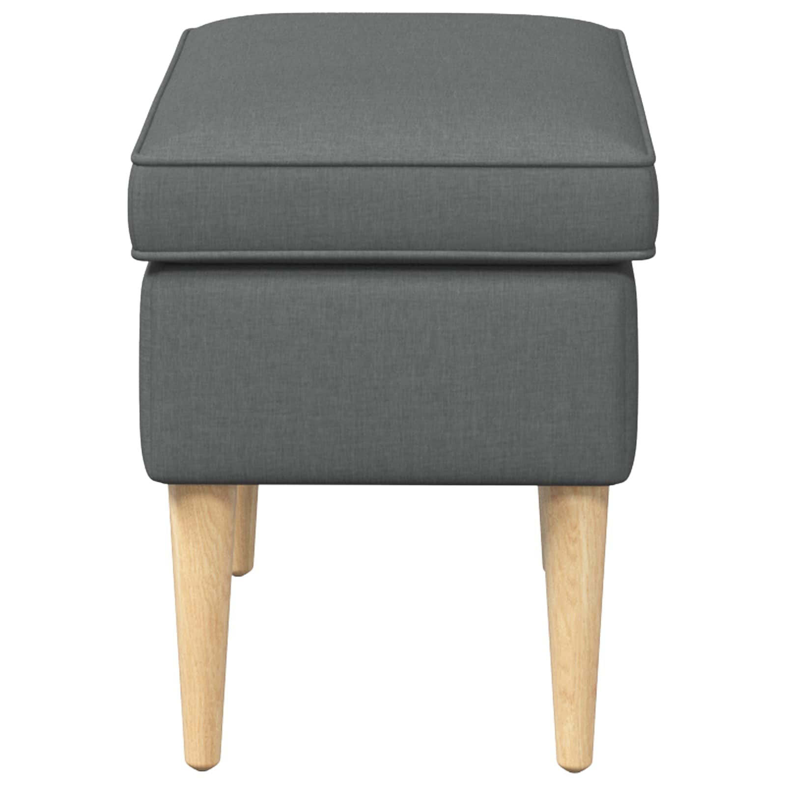 Stolica za noge Tamnosiva 55 x 35 x 41 cm Poliester
