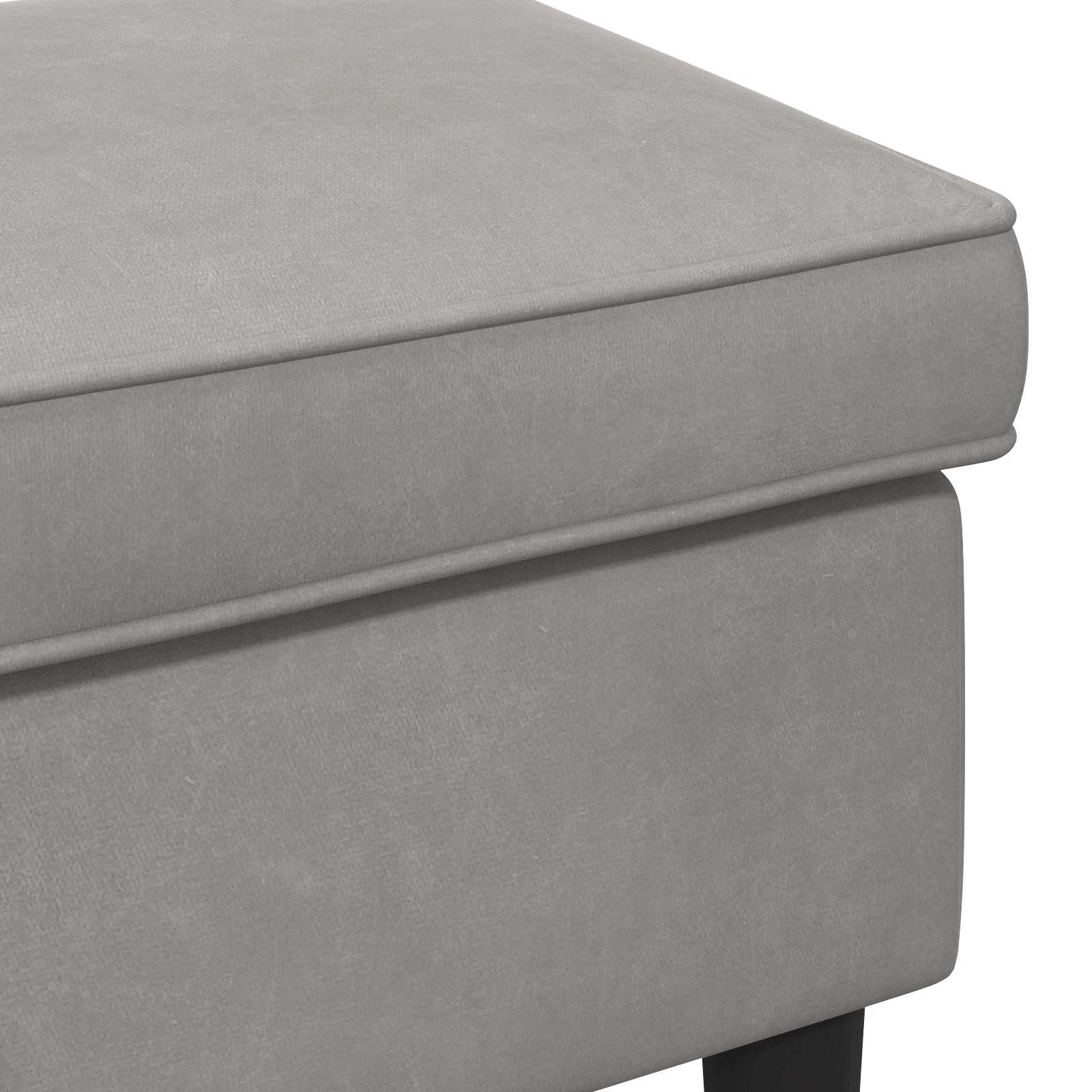 Stolica za noge Svjetlosiva 55 x 35 x 41 cm Baršun