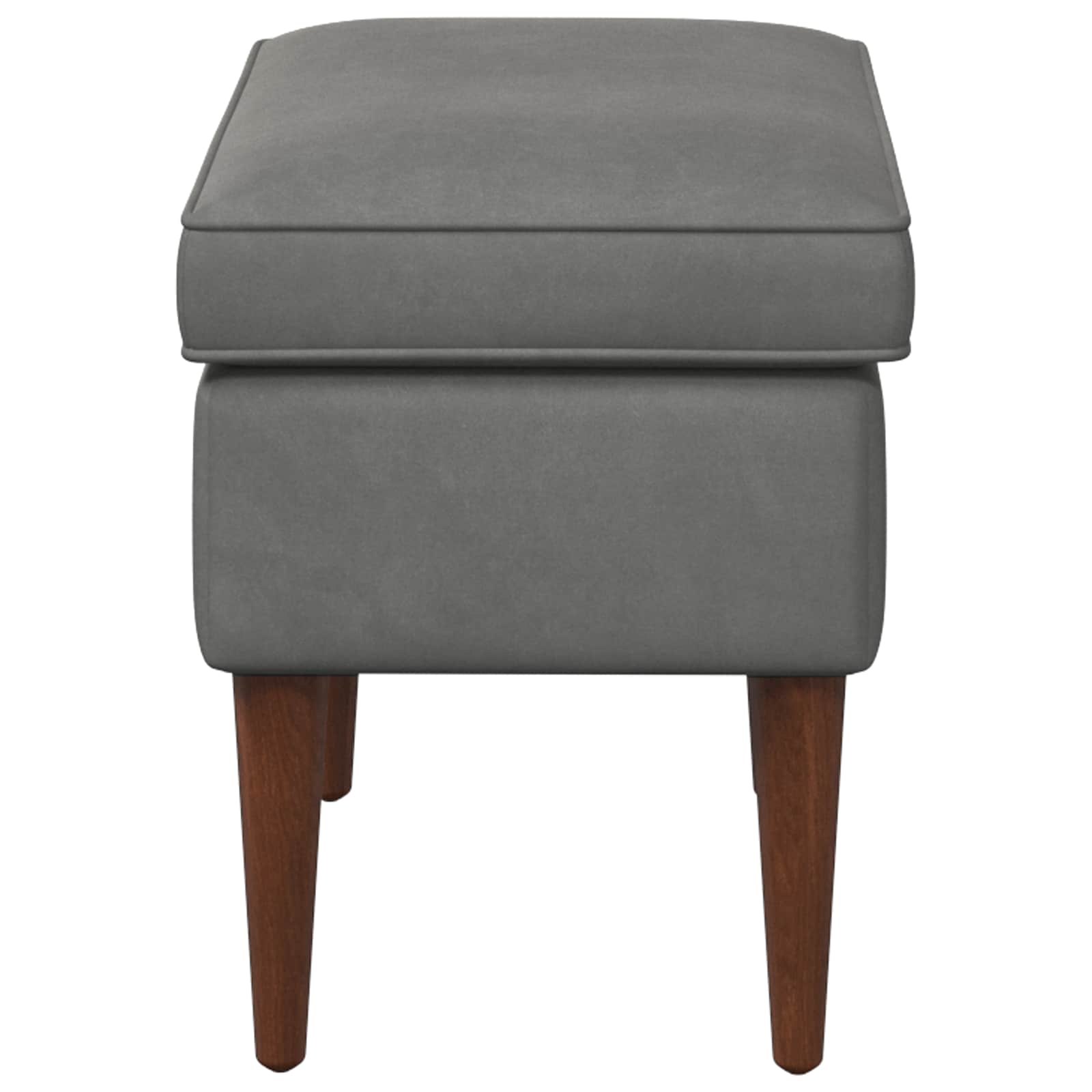 Stolica za noge Tamnosiva 55 x 35 x 41 cm Baršun