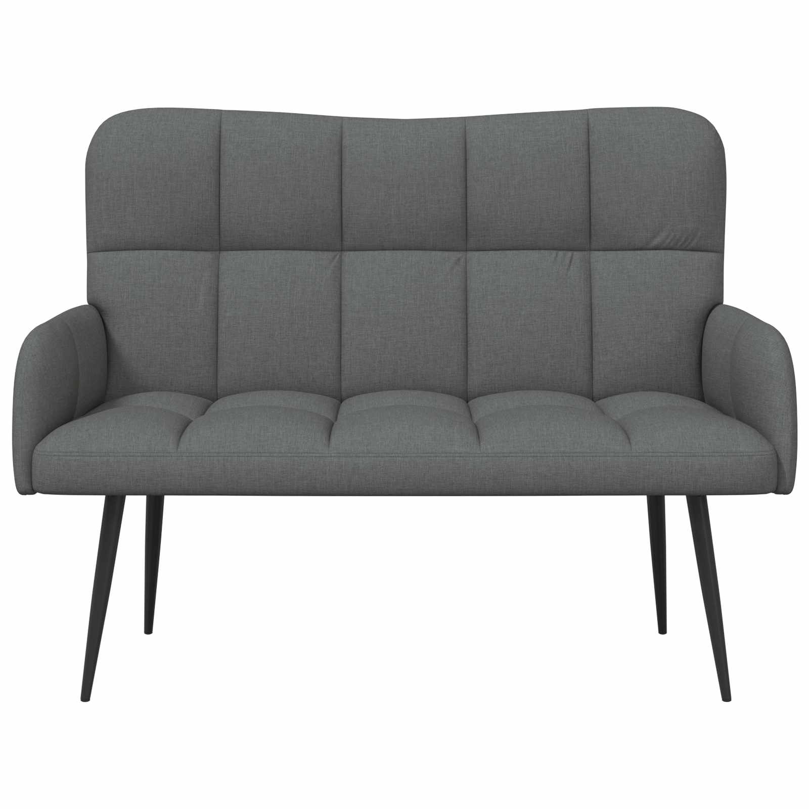 Sofa za dvije osobe Tamnosiva 115 x 61 x 87 cm Tkanina