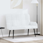 Sofa za dvije osobe Bijela 115 x 61 x 87 cm Tkanina
