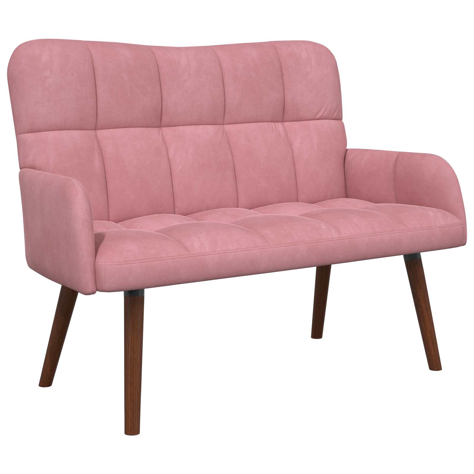 Sofa za dvije osobe Ružičasta 115 x 61 x 87 cm Baršun