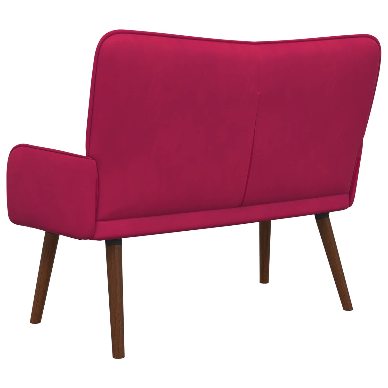 Sofa za dvije osobe Vinska crvena 115 x 61 x 87 cm Baršun