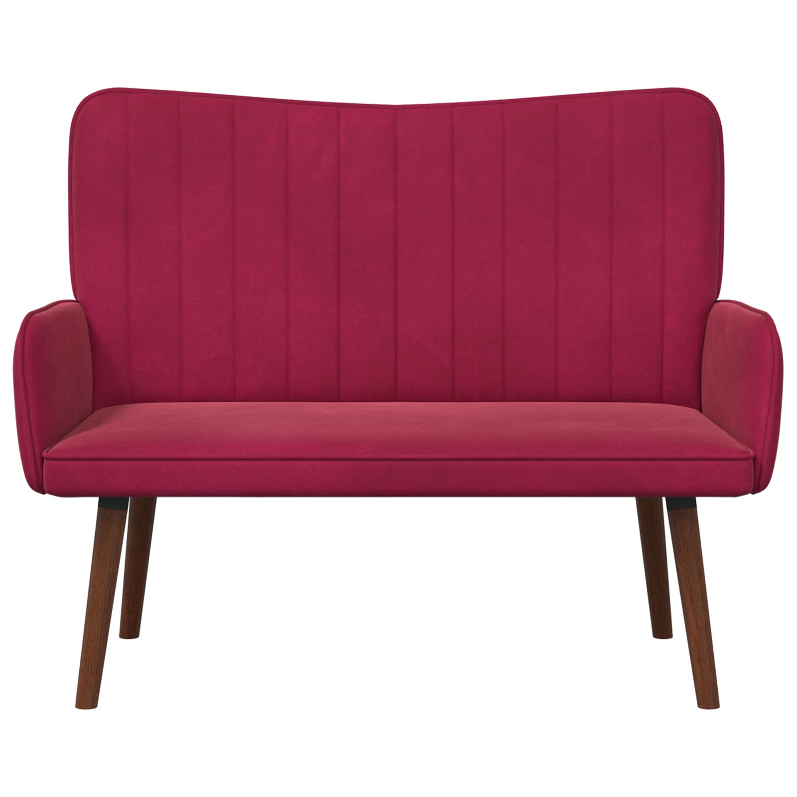 Sofa za dvije osobe Vinska crvena 115 x 61 x 87 cm Baršun