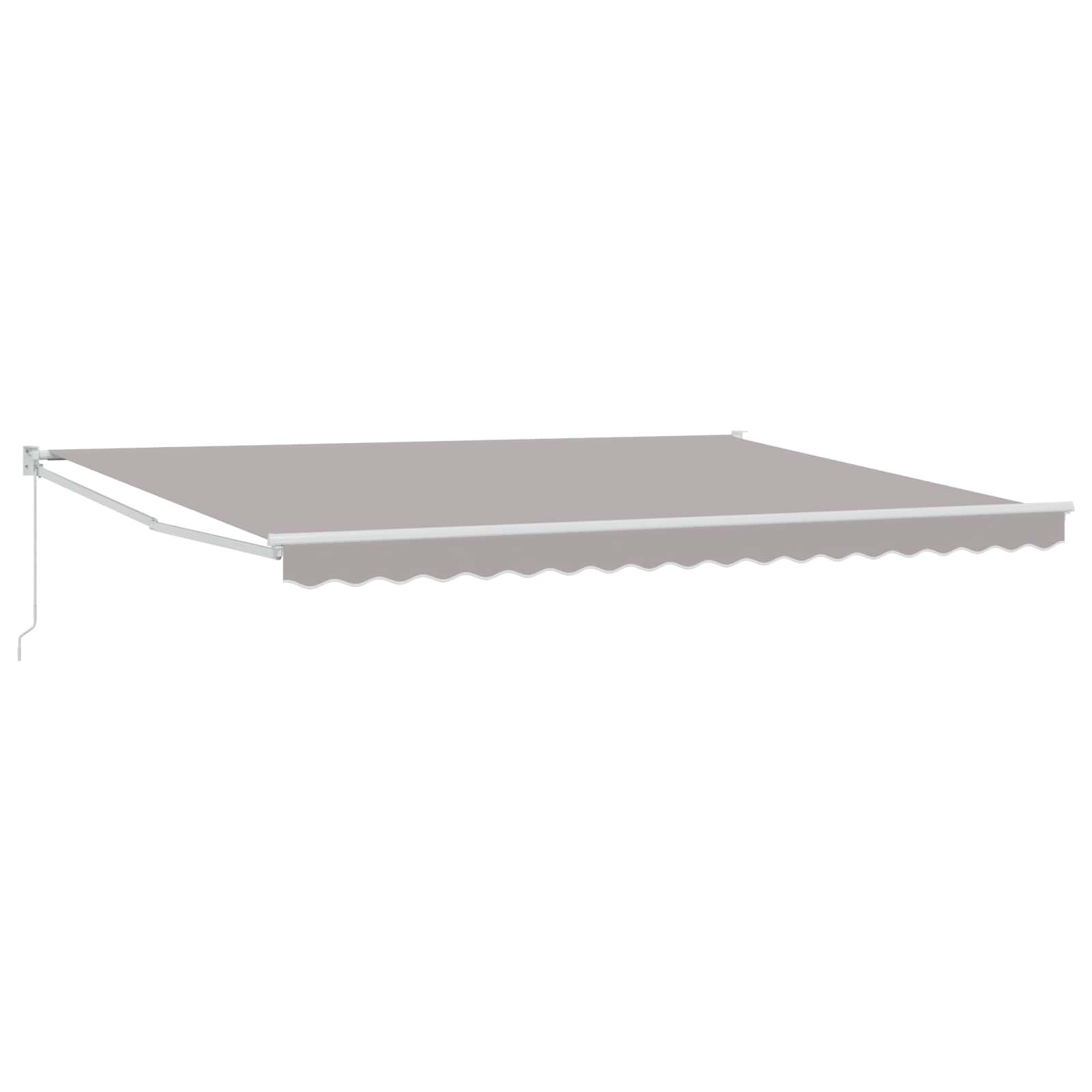 Povlačivi tende Svjetlosiva 4 x 2 m 100% Poliester i Aluminij