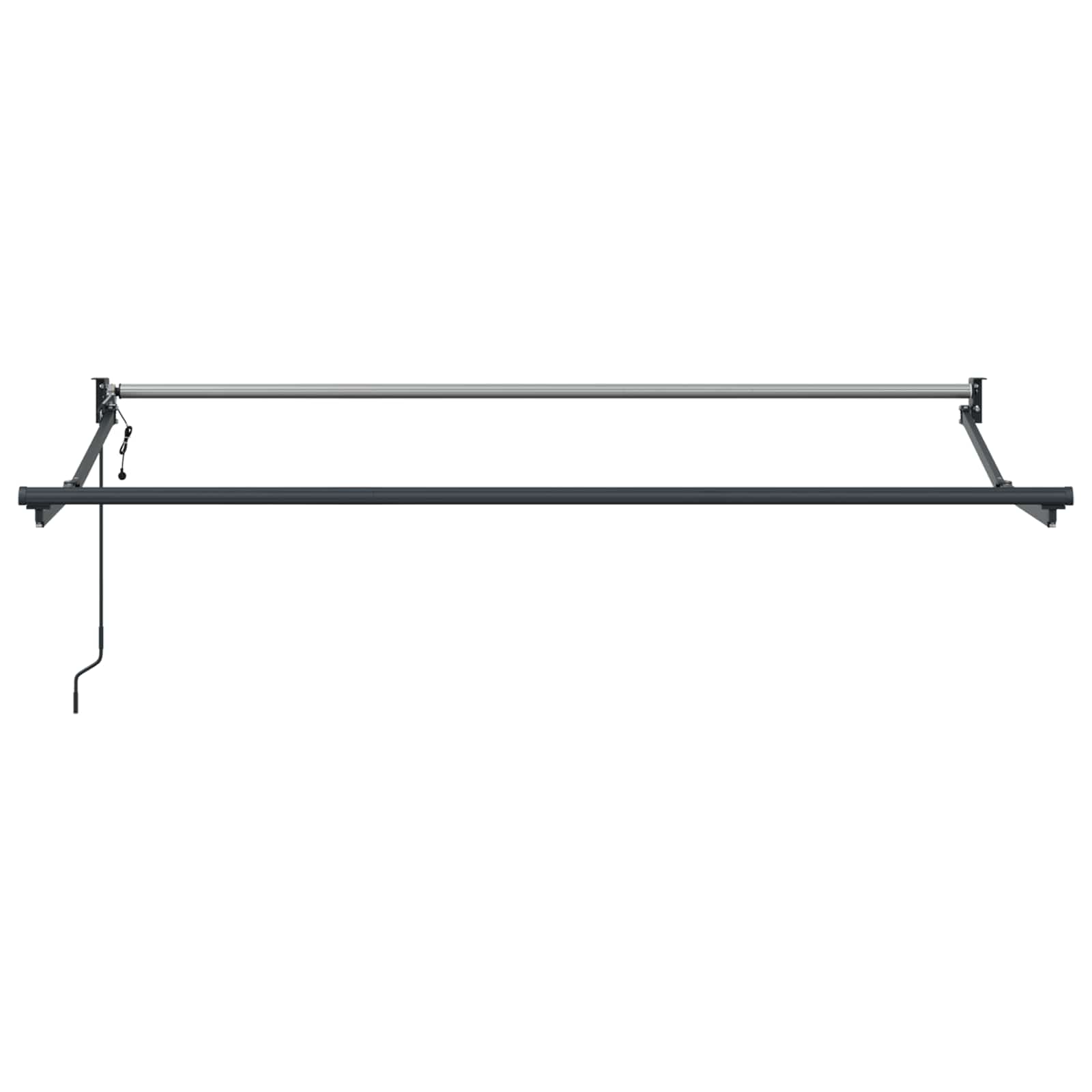 Nadstrešnica Svjetlosiva 3,5 x 2 m Poliester i metal