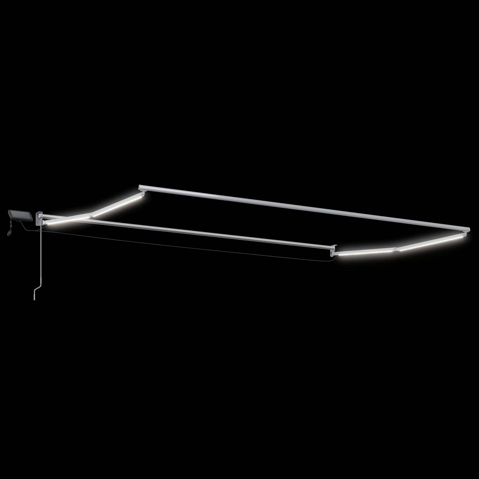 Ručna zlačivna tenda s LED diodama Šareni 4 x 2 m