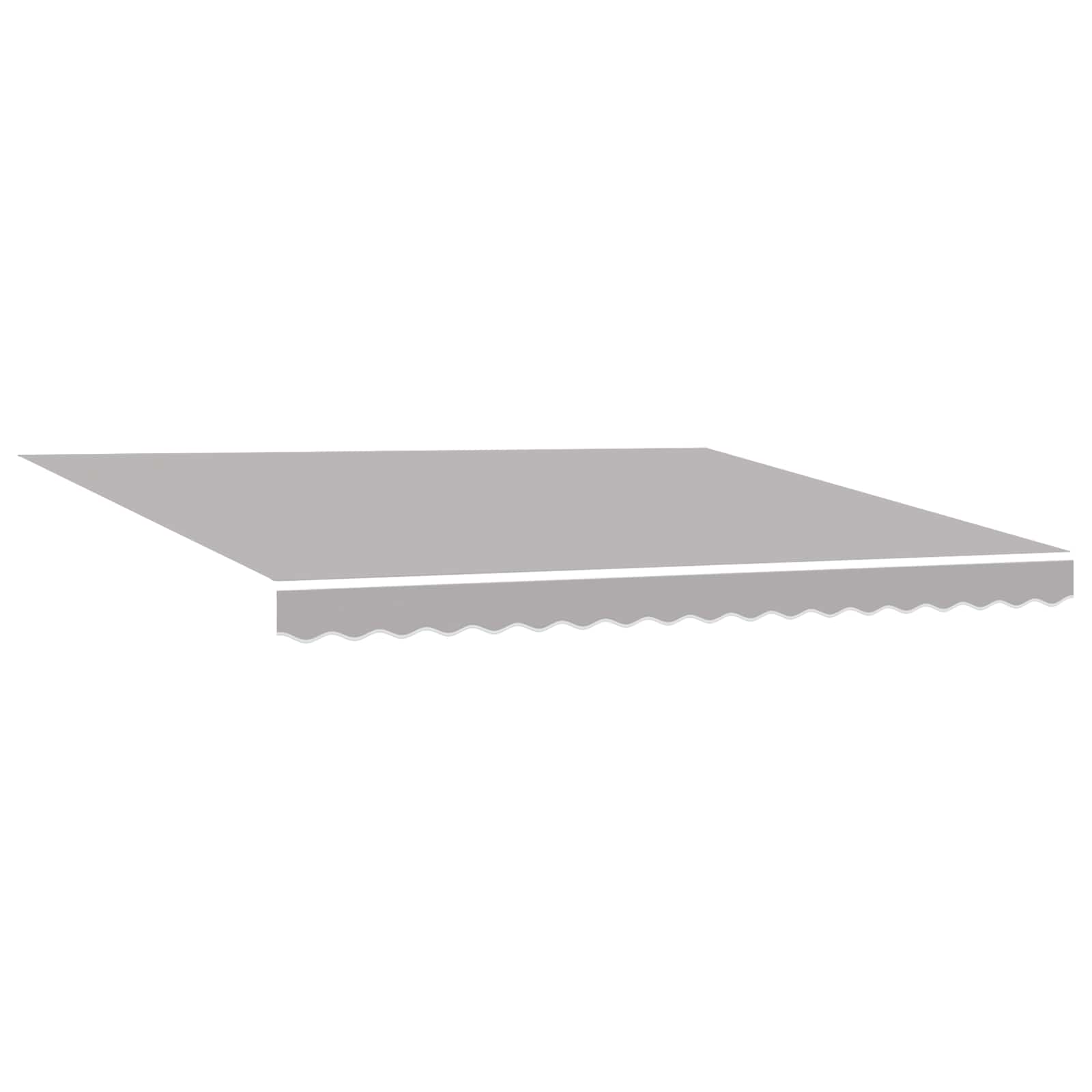 Povlačivi tende Svjetlosiva 4 × 3 m Platno i Aluminij