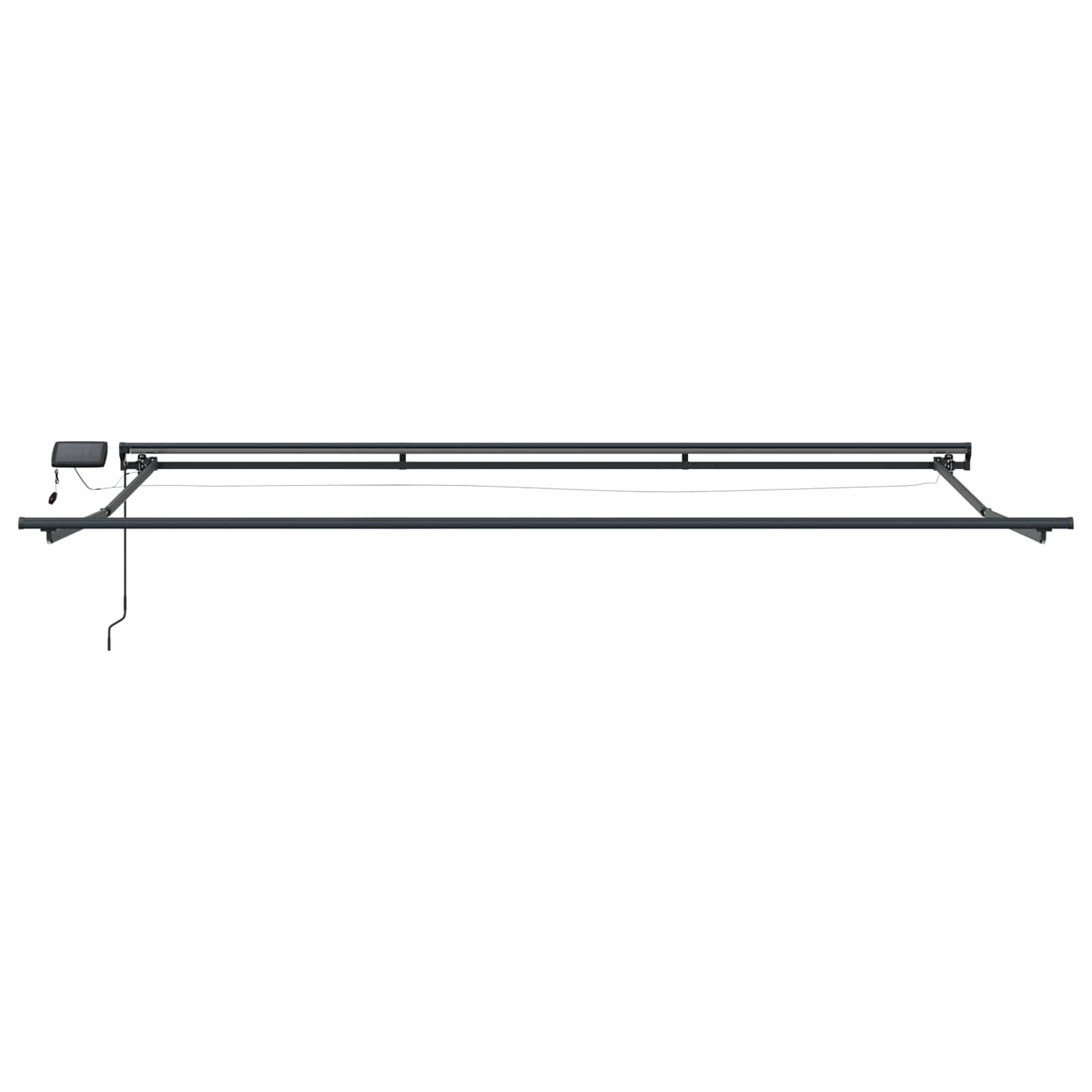 Ručni okvir tende s LED-ima Svjetlosiva i antracit 4 x 2 m