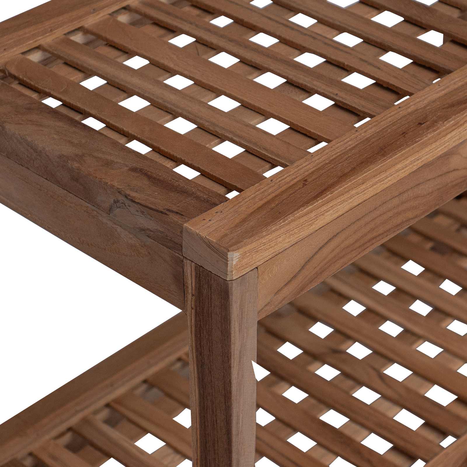 Stolić za kupatilo Prirodna 60 x 30 x 45 cm Čvrsto teak drvo