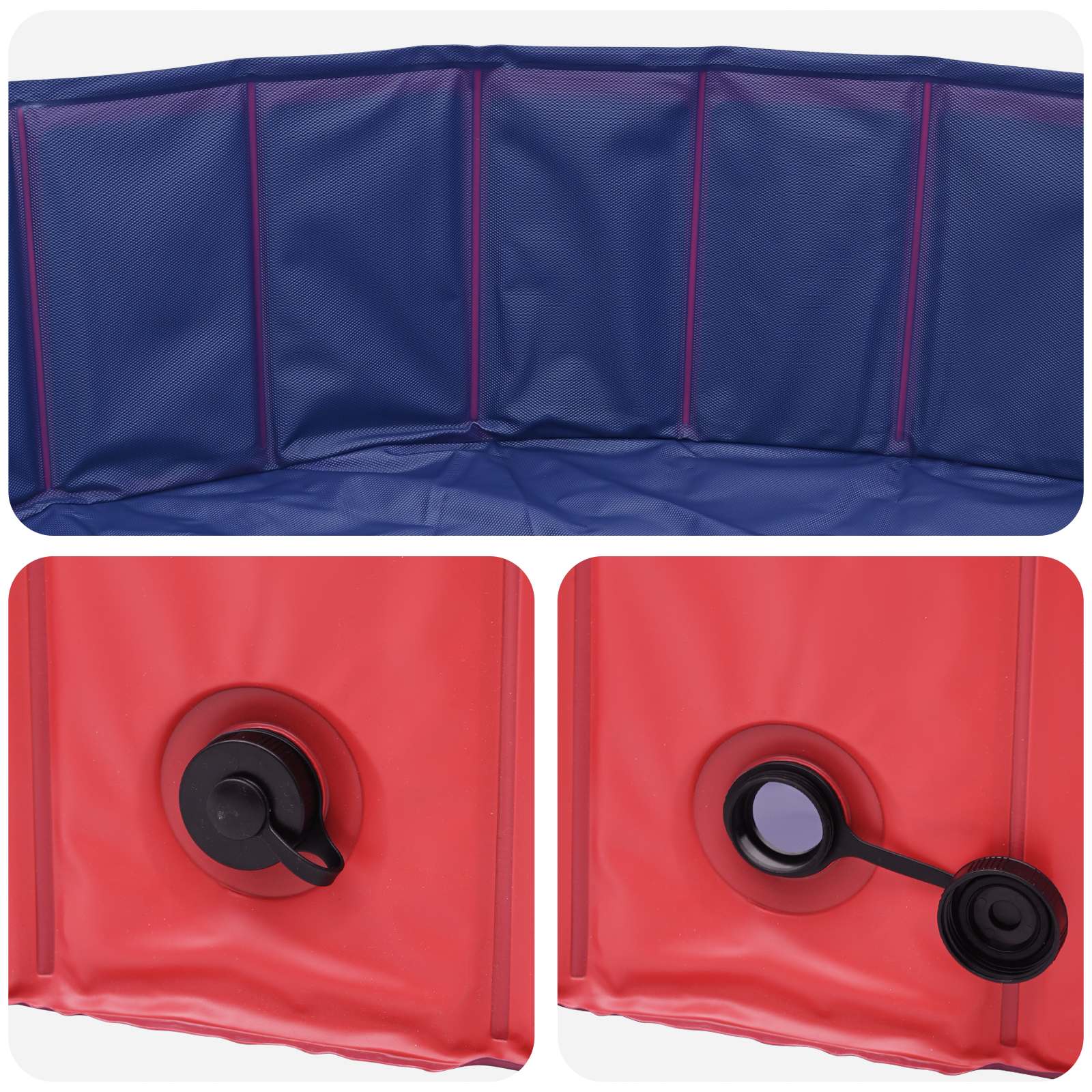 Bazen za pse Crvena Ø300 x 38 cm Debeli PVC