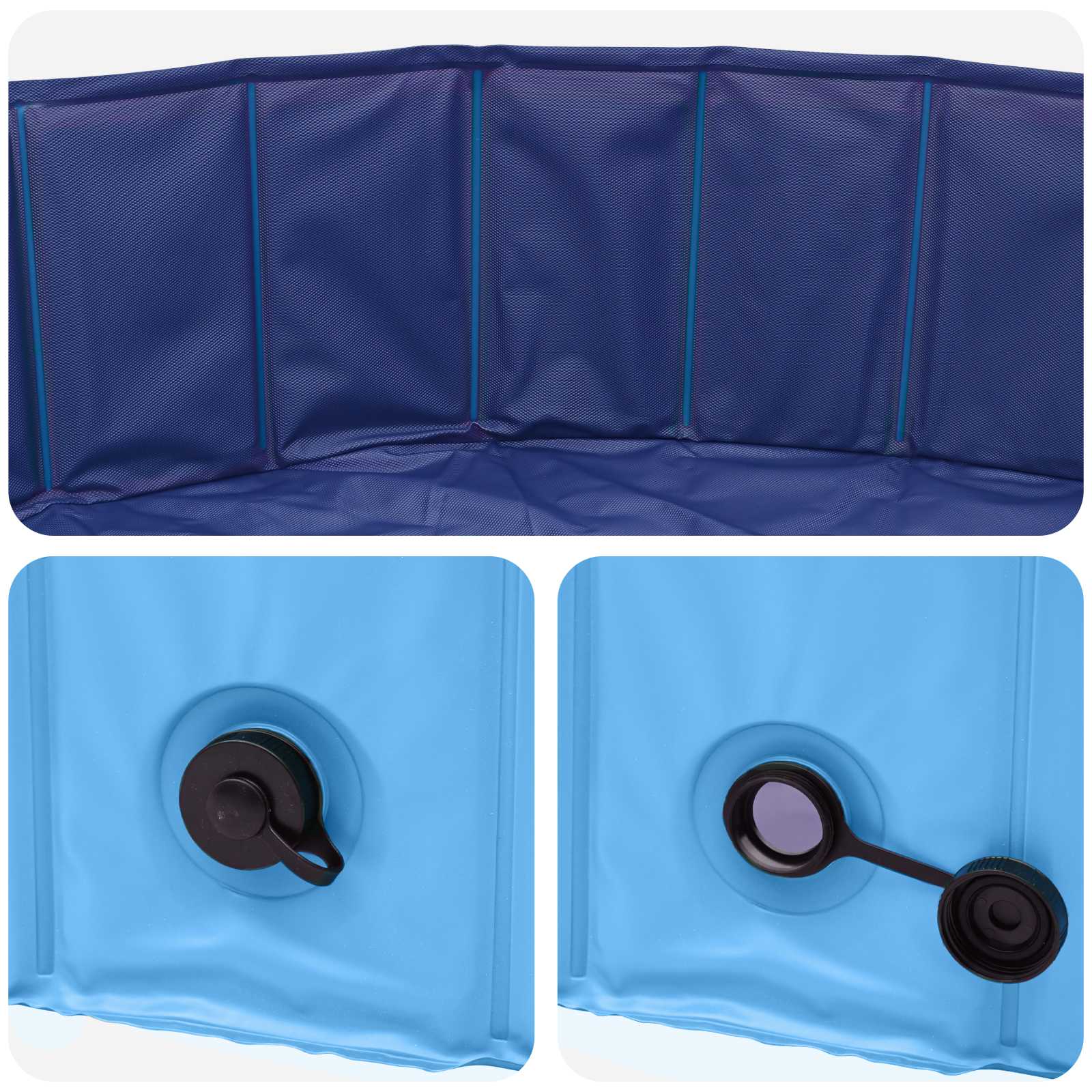 Bazen za pse Plava Ø200 x 30 cm Debeli PVC
