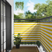 Balcony ekran Žuta i bijela 110 x 400 cm Oxford tkanina