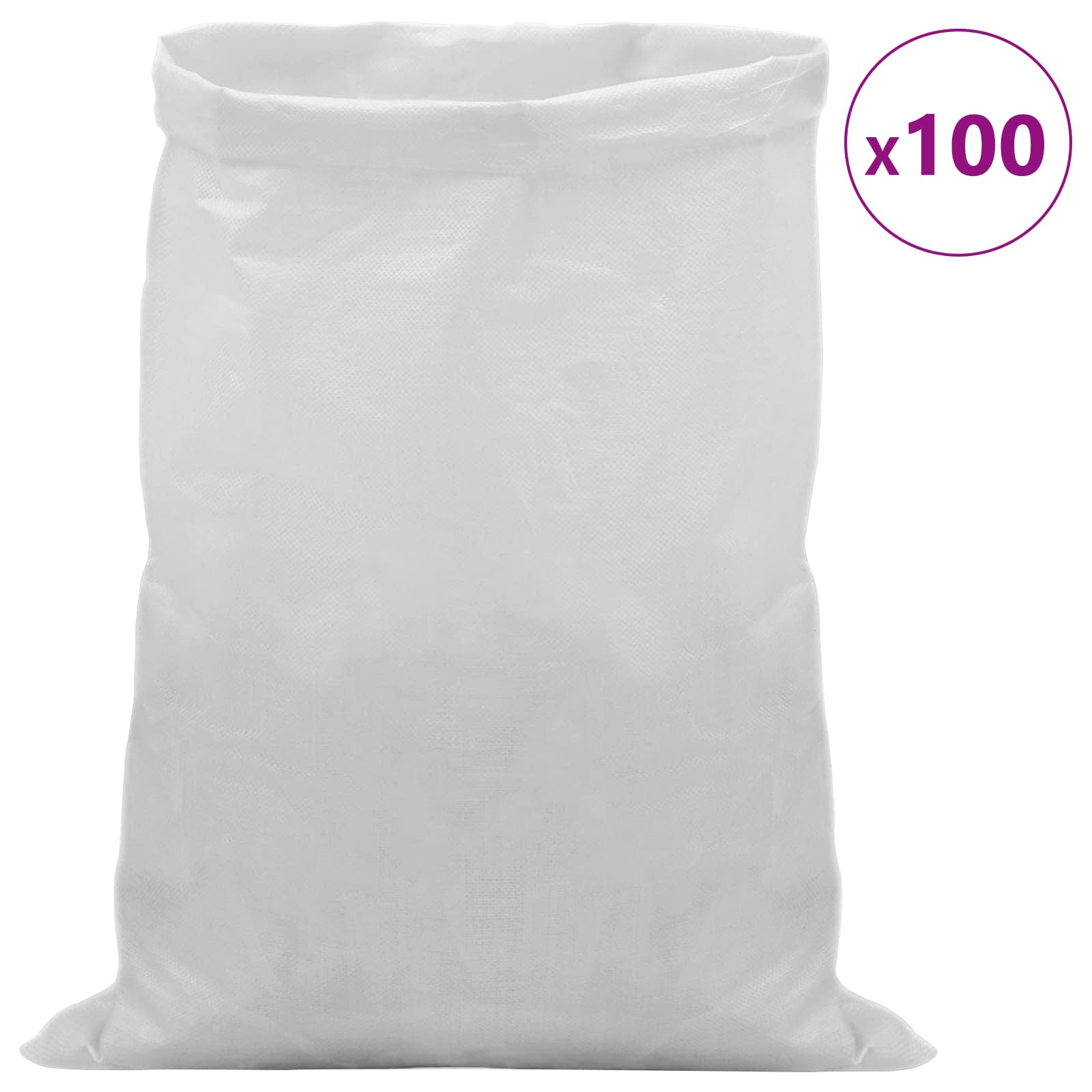 Tkanine vreće 100 pcs Bijela 30 x 45 cm PP