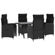 Vanjski set za objedovanje 5 pcs Crna poliratan