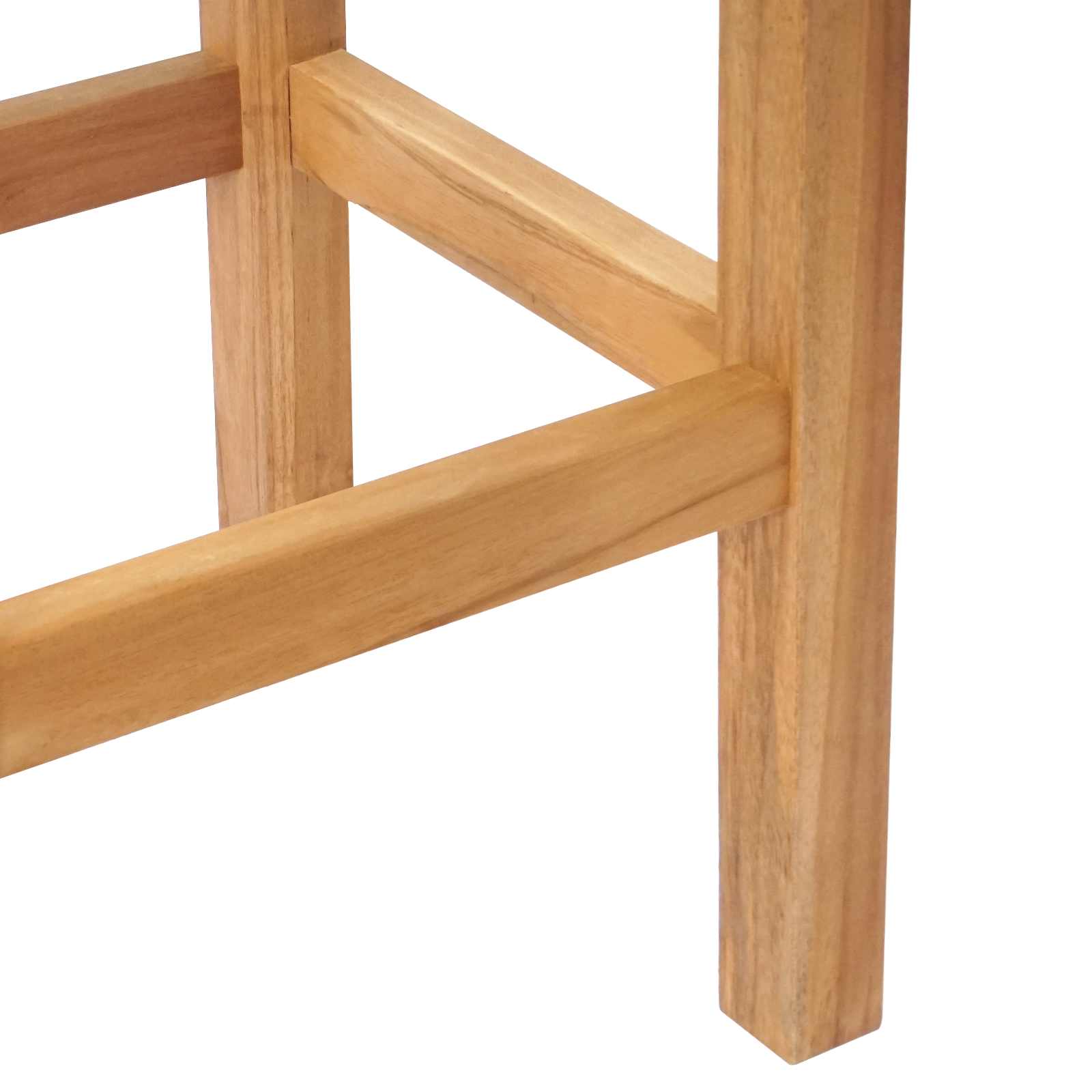 Barska stolica 4 pcs Prirodna 35 x 35 x 75 cm Čvrsto teak drvo