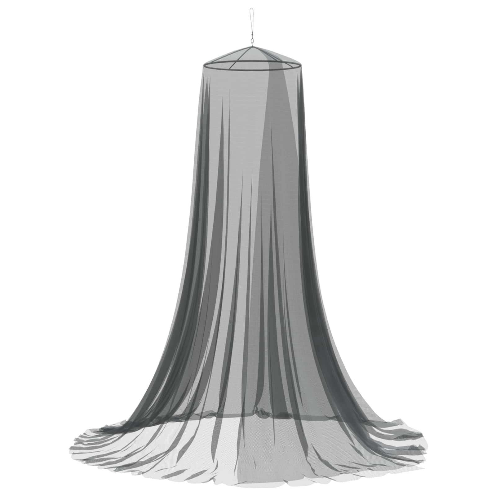 Mreža za komarce za krevet 156 mesh Crna Ø56 x 220 cm Poliester