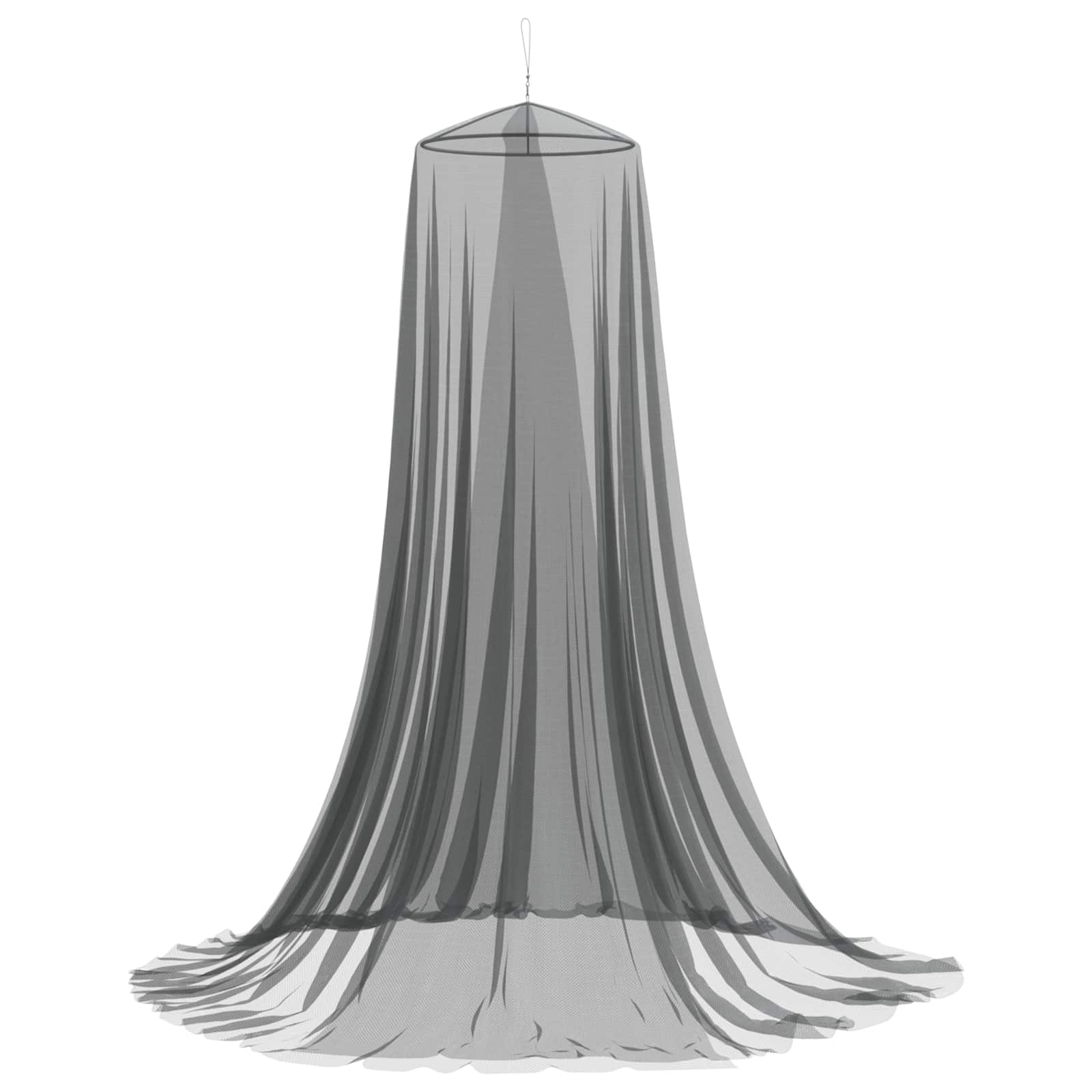 Mreža za komarce za krevet 156 mesh Crna Ø56 x 220 cm Poliester