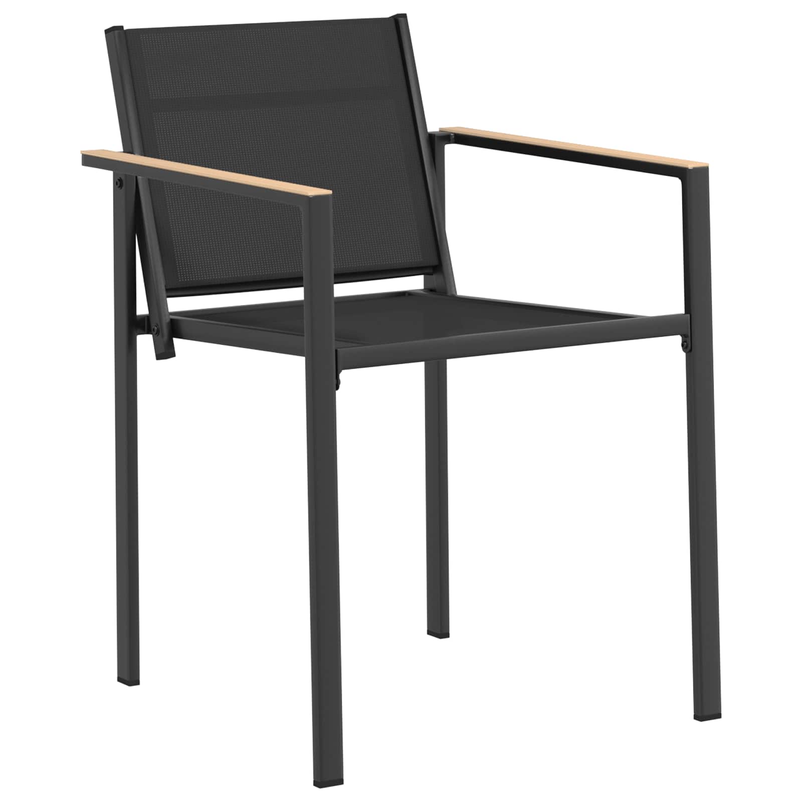 Set vanjskog namještaja 3 pcs Crna i antracit 80 x 80 x 73 cm