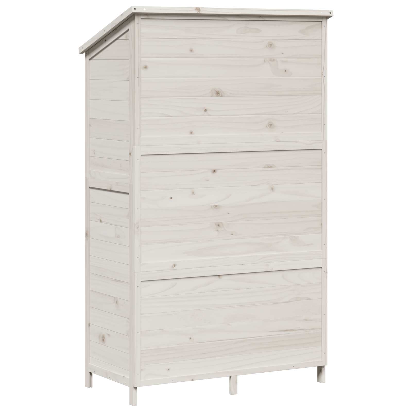 Vrtna Šupa Bijela 106,5 x 56 x 176 cm Konstruirano drvo