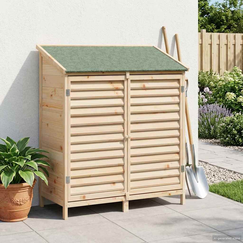 Vrtna Šupa Prirodna 106 x 56 x 113,5 cm Čvrsto drvo jele