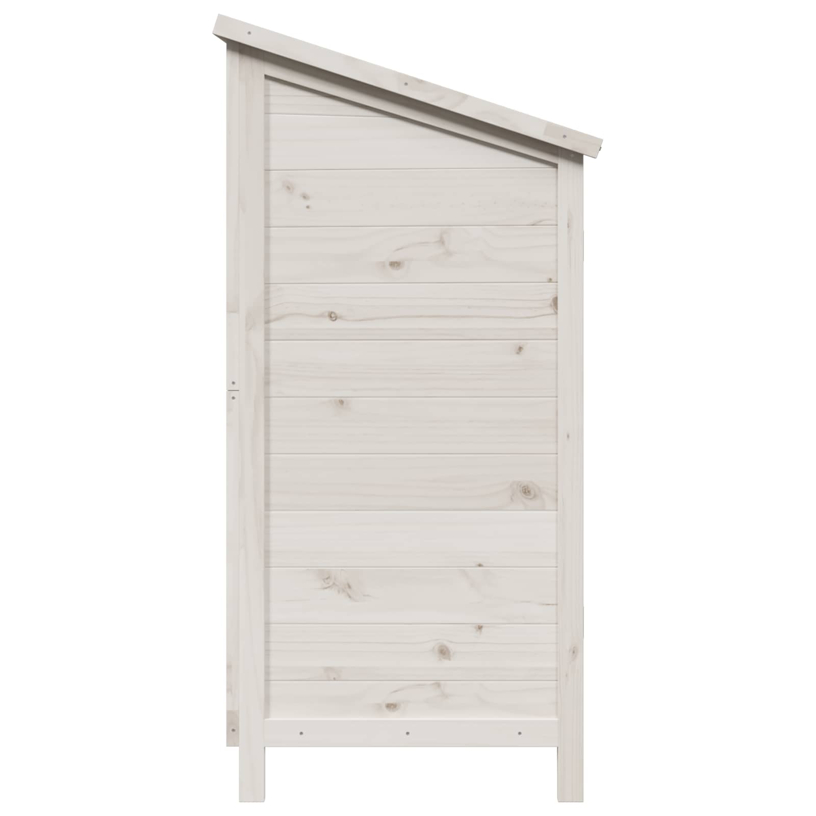 Vrtna Šupa Bijela 106 x 56 x 113,5 cm Čvrsto drvo jele