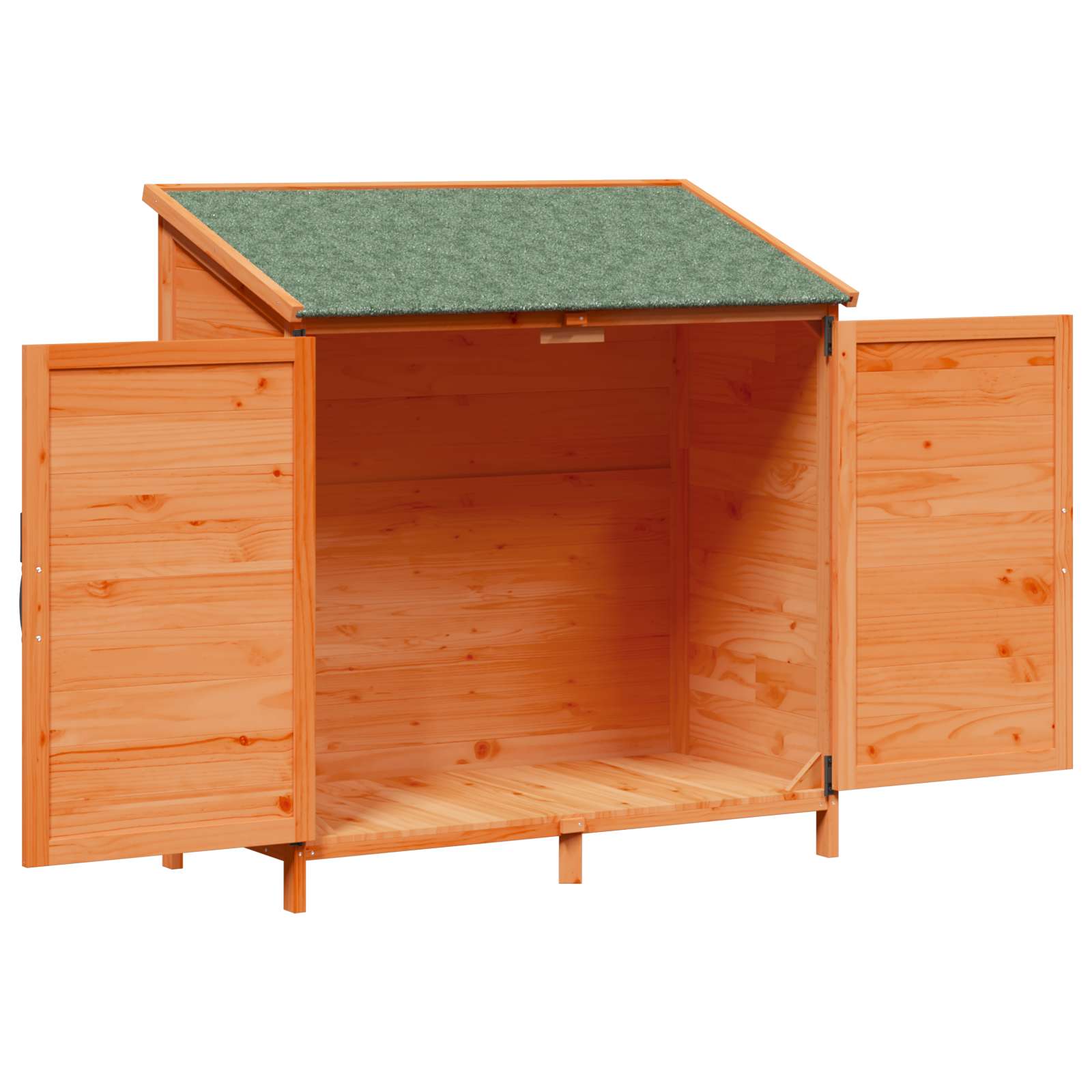 Vrtna Šupa s krovom Smeđa 106 x 56 x 113,5 cm Čvrsto drvo jele
