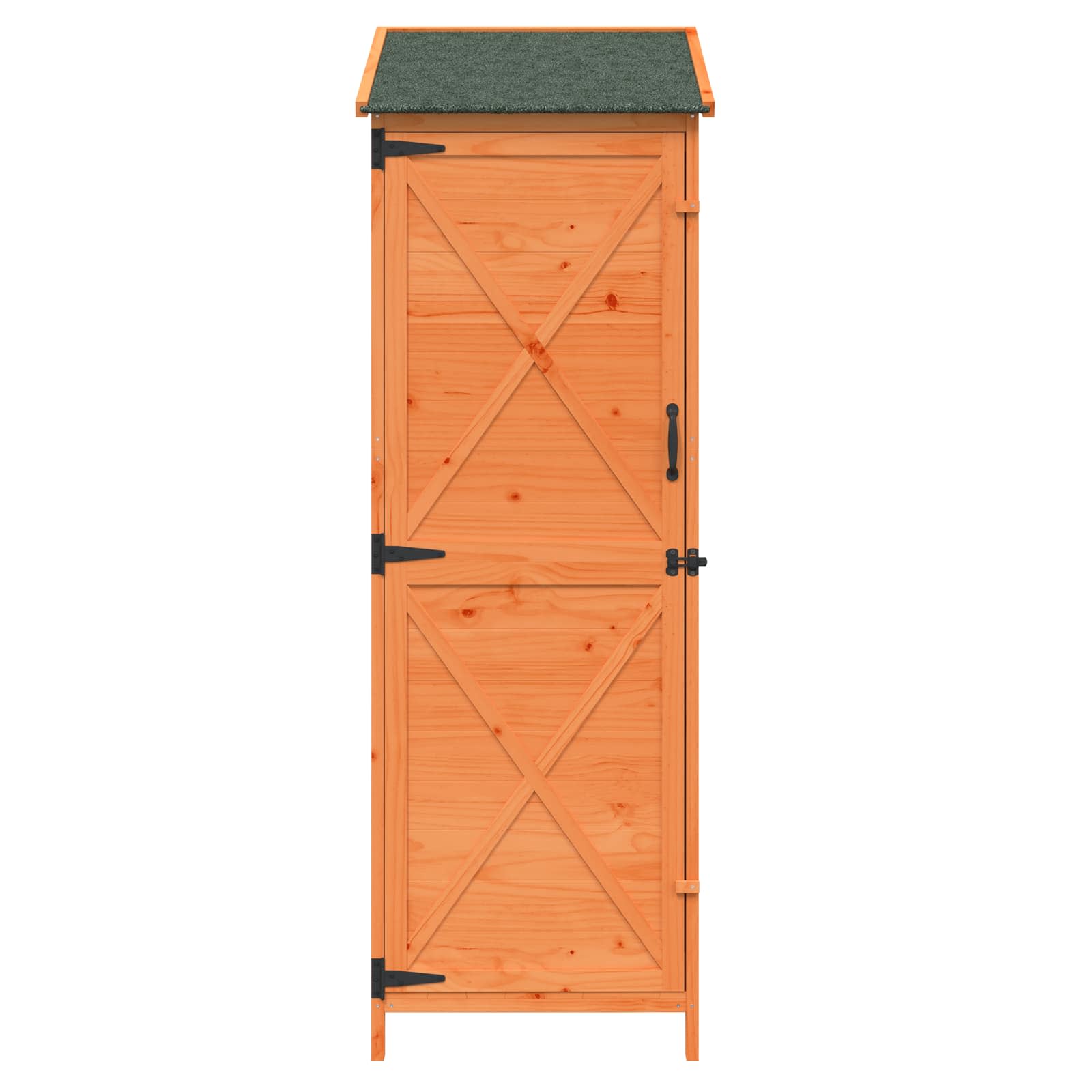 Vrtna Šupa s krovom Smeđa 59,5 x 56 x 176,5 cm Čvrsto drvo jele