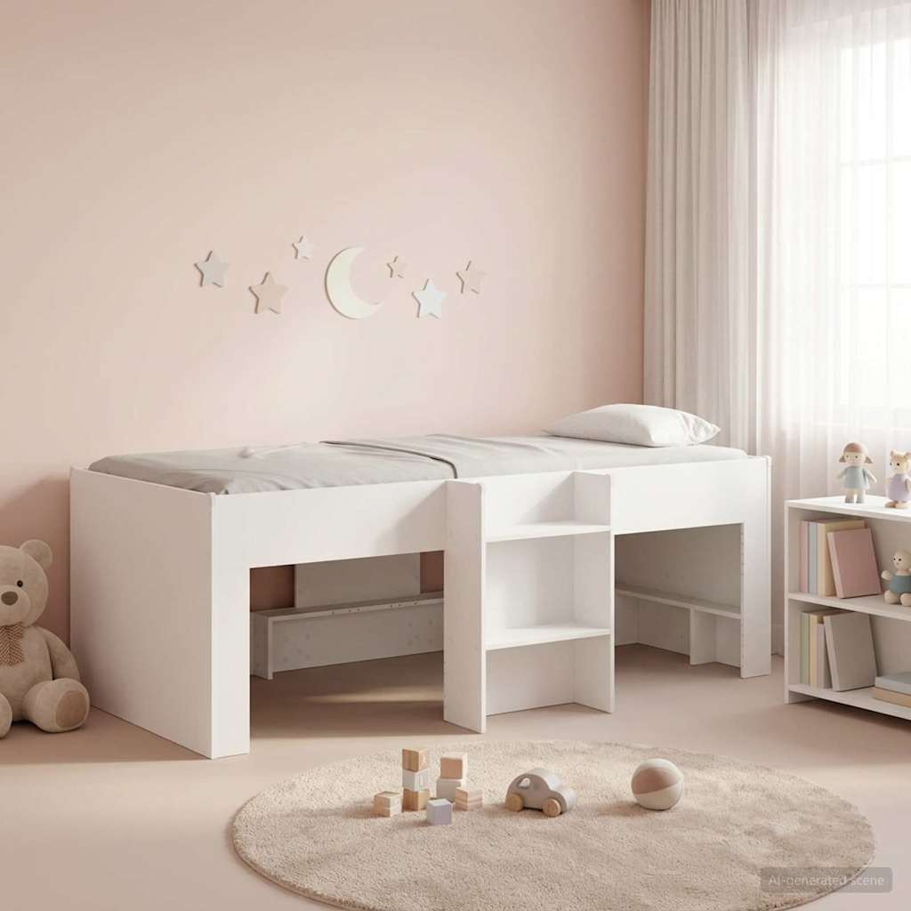 Kreveta za visoko spavanje djece 2 pcs Bijela 90 x 200 cm