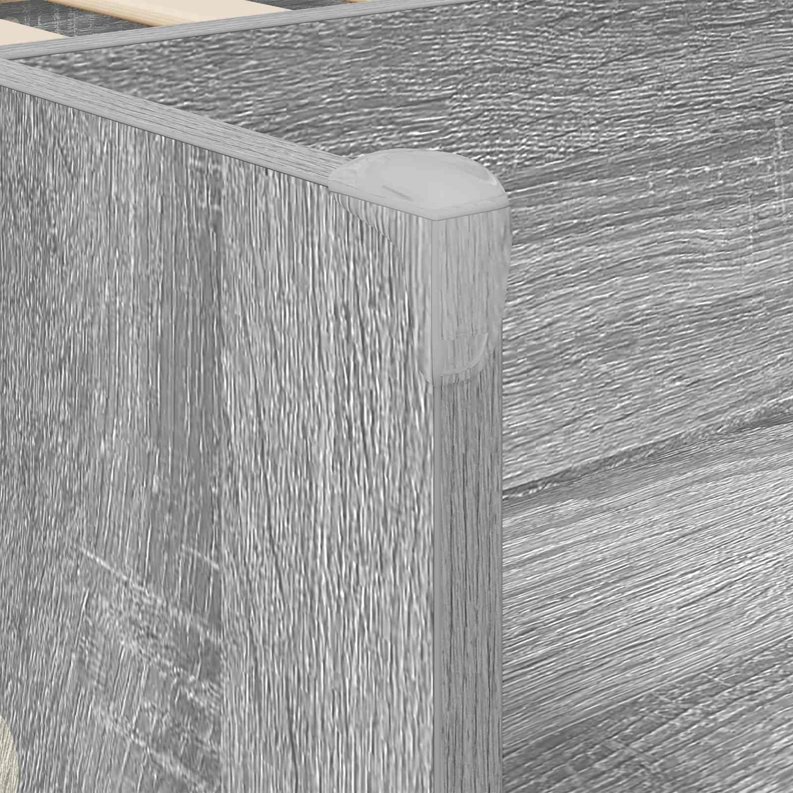 Kreveta za visoko spavanje djece 2 pcs Siva Sonoma 90 x 190 cm
