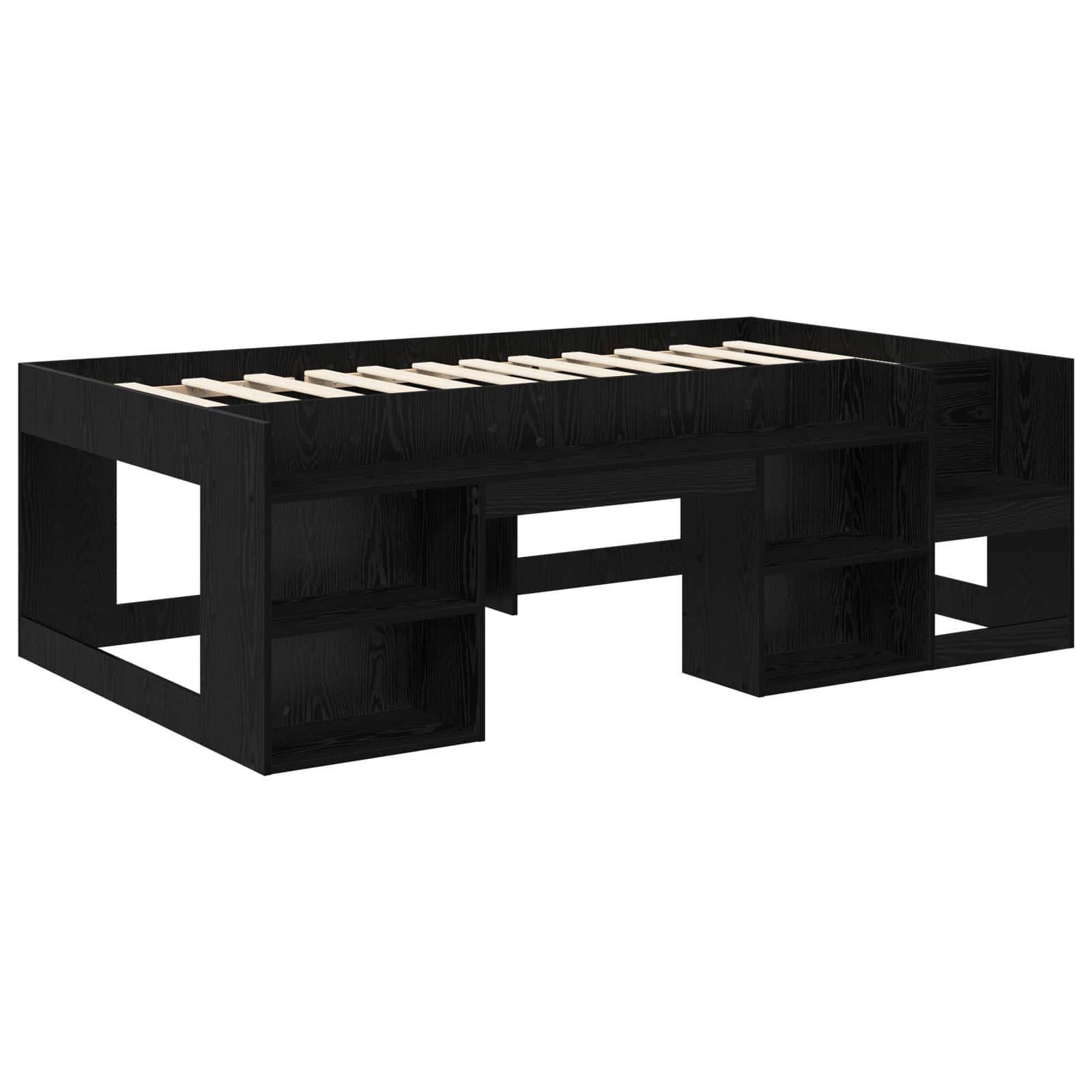 Krevet za djecu s ladicama Crni hrast 90 x 200 cm