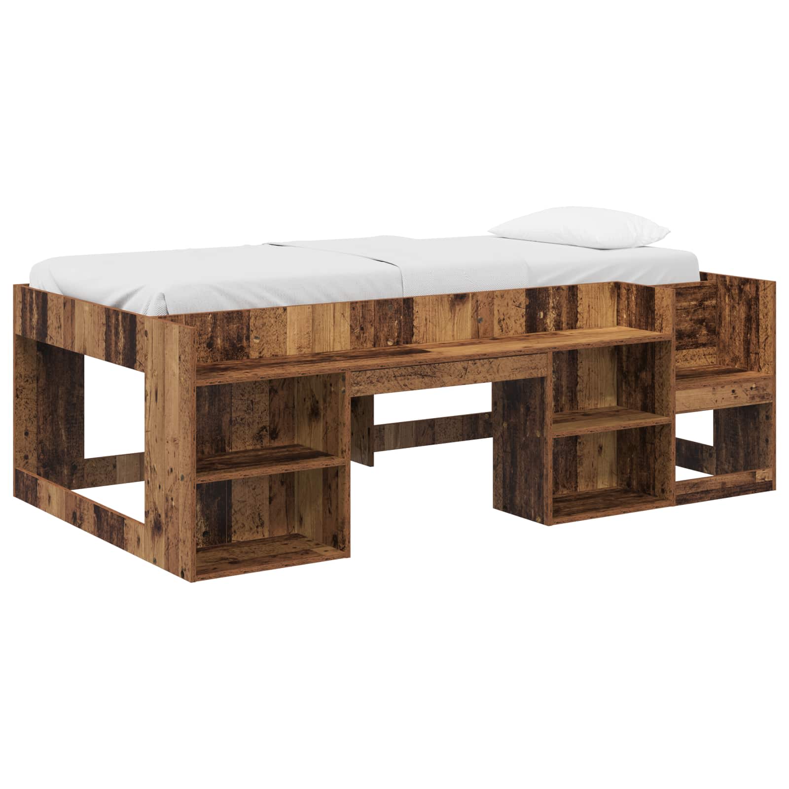 Krevet za djecu s ladicama Staro drvo 98.5 x 200 cm