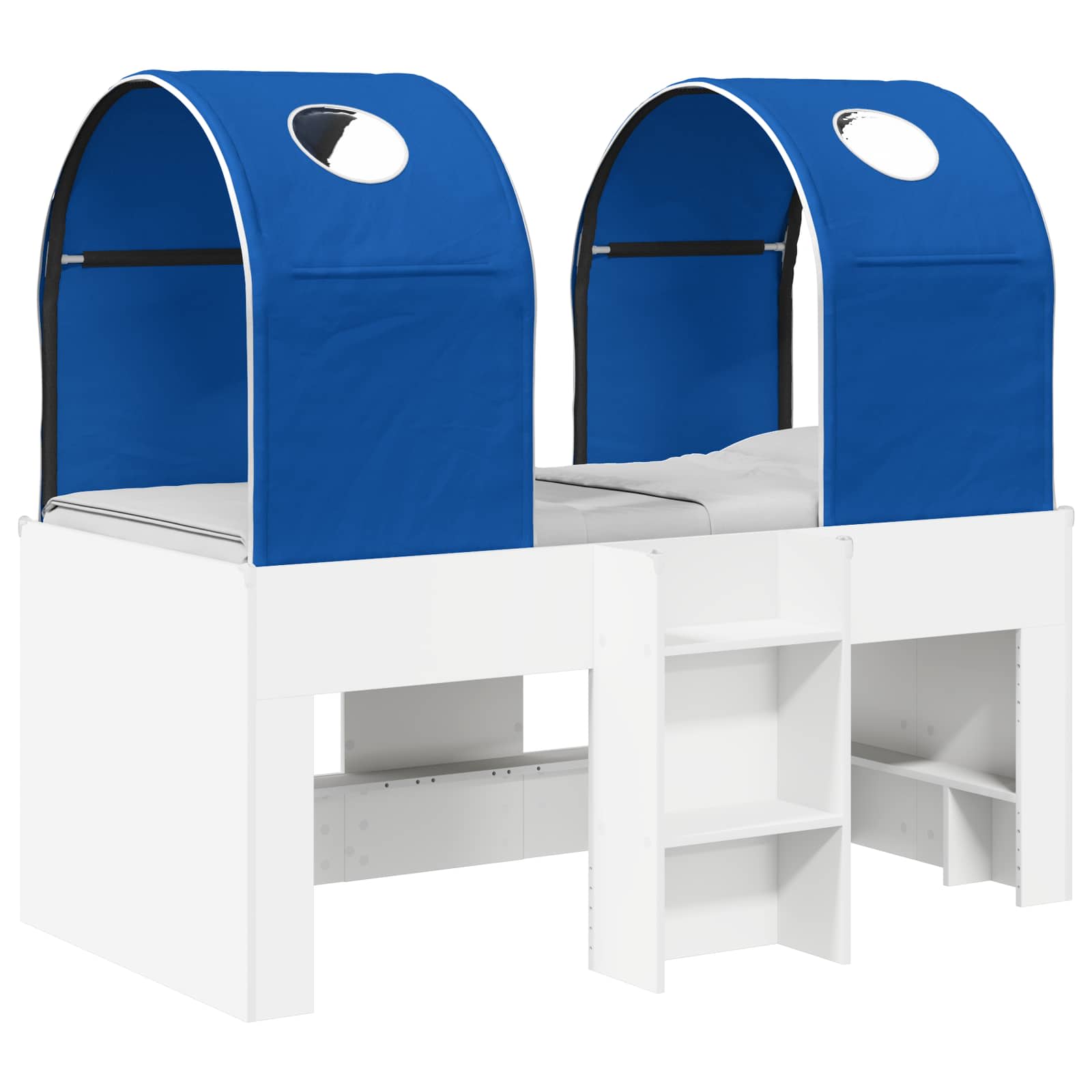Krevet s Tunelom 4 pcs Bijela i plava Konstruirano drvo
